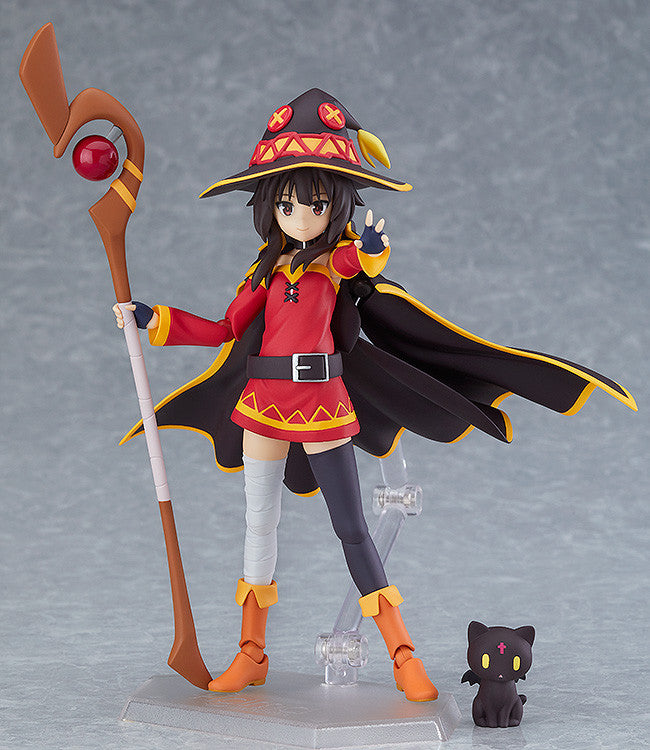 Figma #407 Megumin Konosuba Anime Action Figure - Cute Explosion Magic Girl Collectible for Anime Fans & Model Enthusiasts | Perfect for Display, Cosplay, and Gift Giving