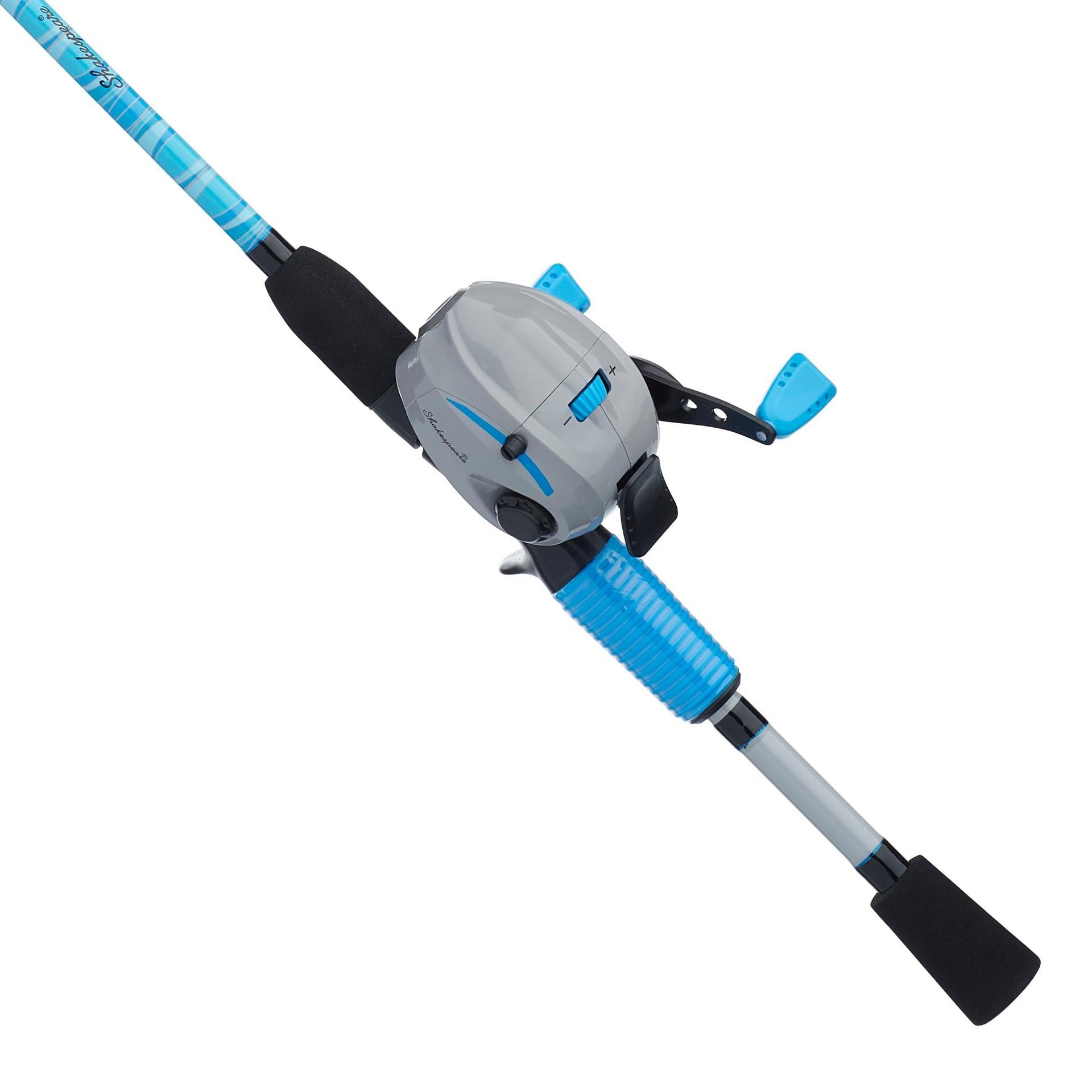 Jellyfish® Spincast Fishing Rod and Reel Combo - Lightweight Spinning Combo for Freshwater & Saltwater Fishing - Perfect for Beginners and Anglers - Ideal for Shore, Pier, and Boat Fishing