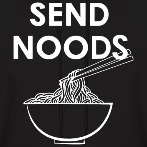 Send Noods Foodie Chef Kitchen Men's Hoodie - Funny Cooking Sweatshirt for Chefs & Food Lovers - Perfect for Kitchen, BBQ, and Culinary Events