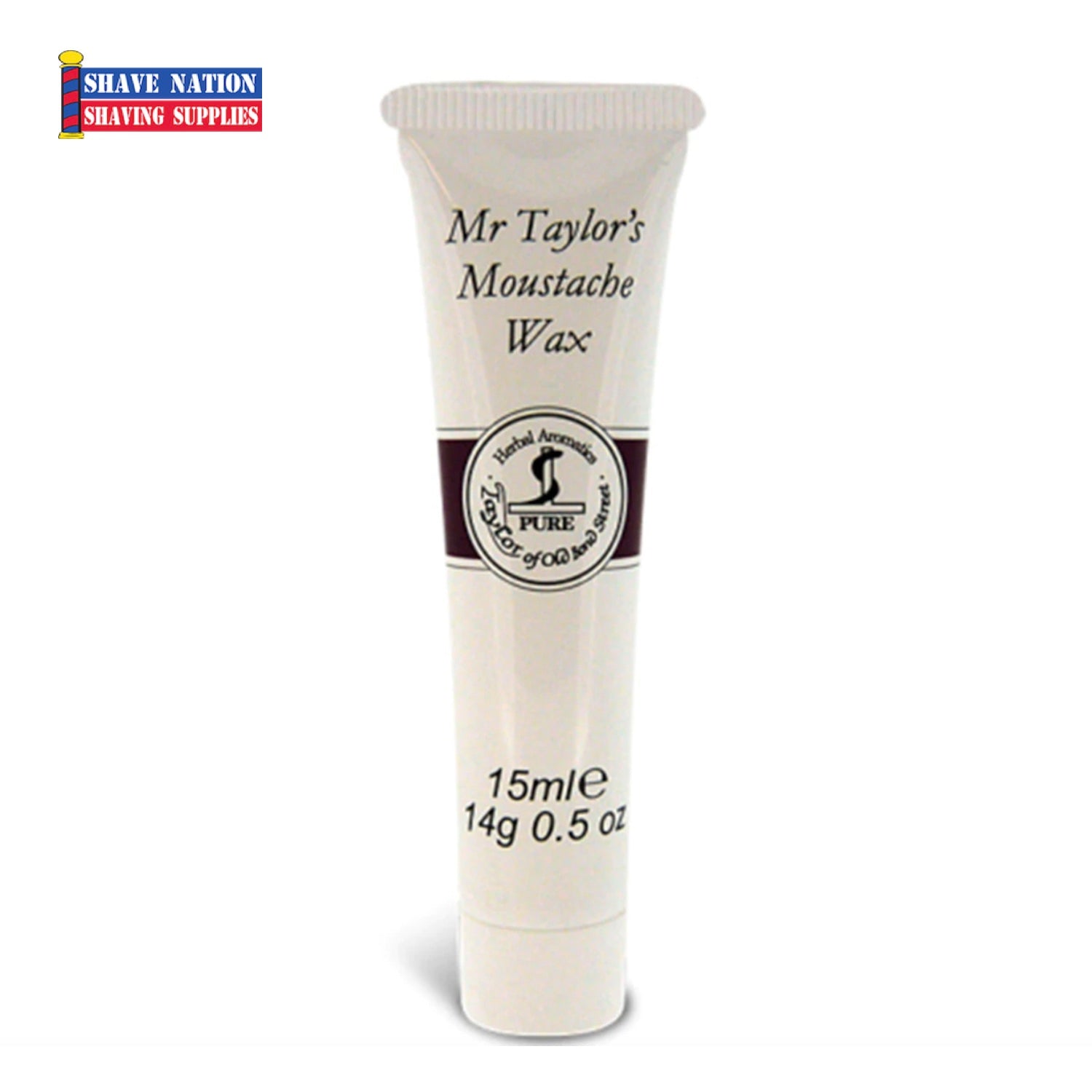 Taylor of Old Bond Street Mustache Wax - Strong Hold & Natural Ingredients for Perfect Styling - Ideal for Grooming, Special Occasions & Everyday Use