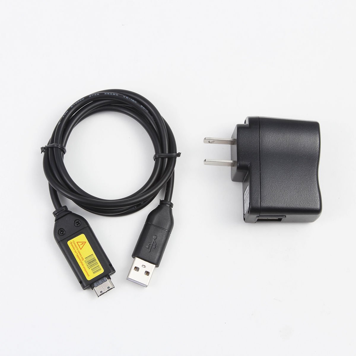 Original USB AC Power Charger Adapter with PC Cord for Sony NWZ-S545/S540 (Black/Red) - Fast Charging for MP3 Players - Perfect for Home, Office & Travel Use