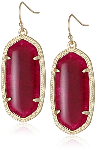 Maroon Jade/Gold plated