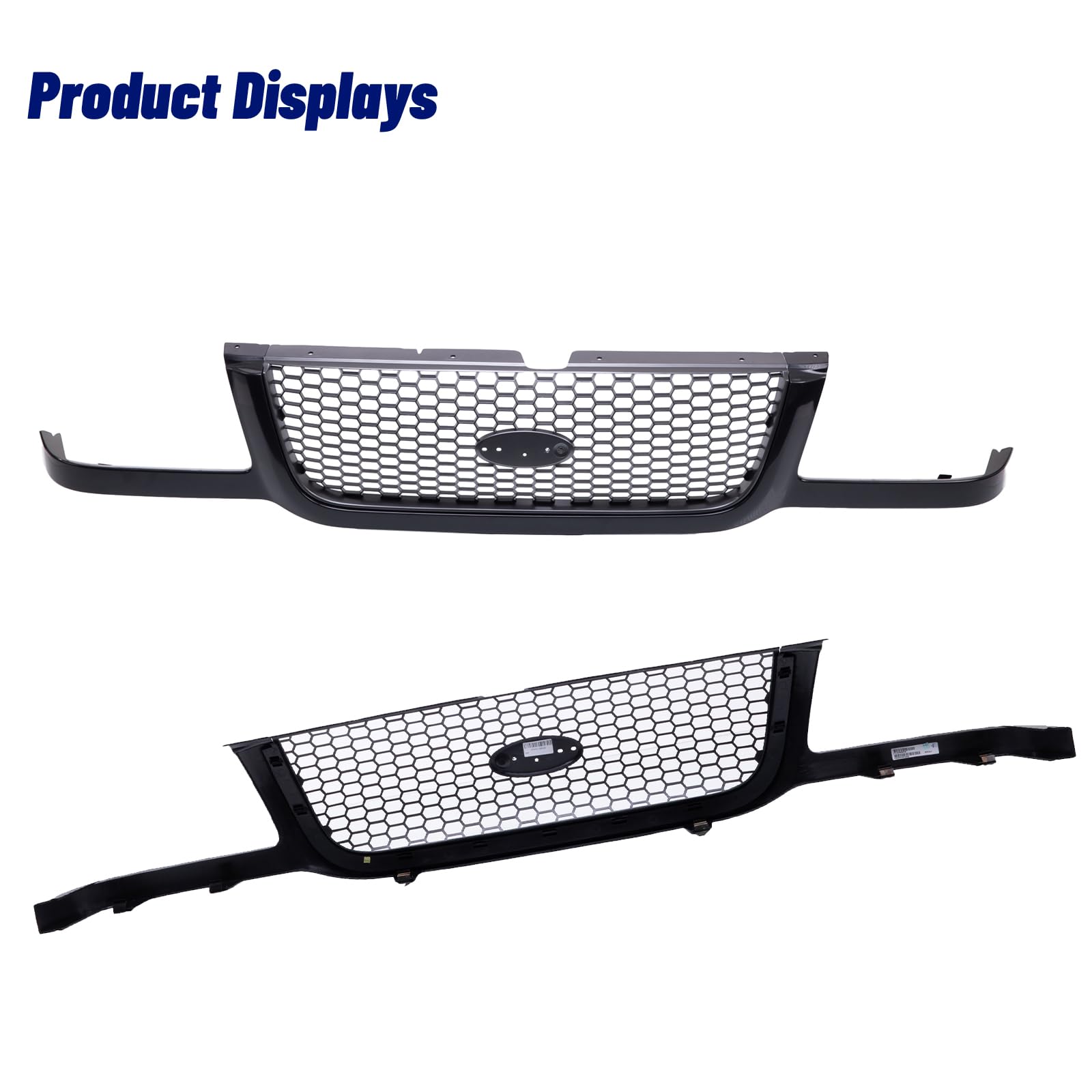 2001-2003 Ford Ranger Front Grille Replacement - OEM Style Grill Assembly (Part #FO1200395 3L5Z8200BA) for Pickup Truck - Perfect for Restoration & Off-Road Upgrades