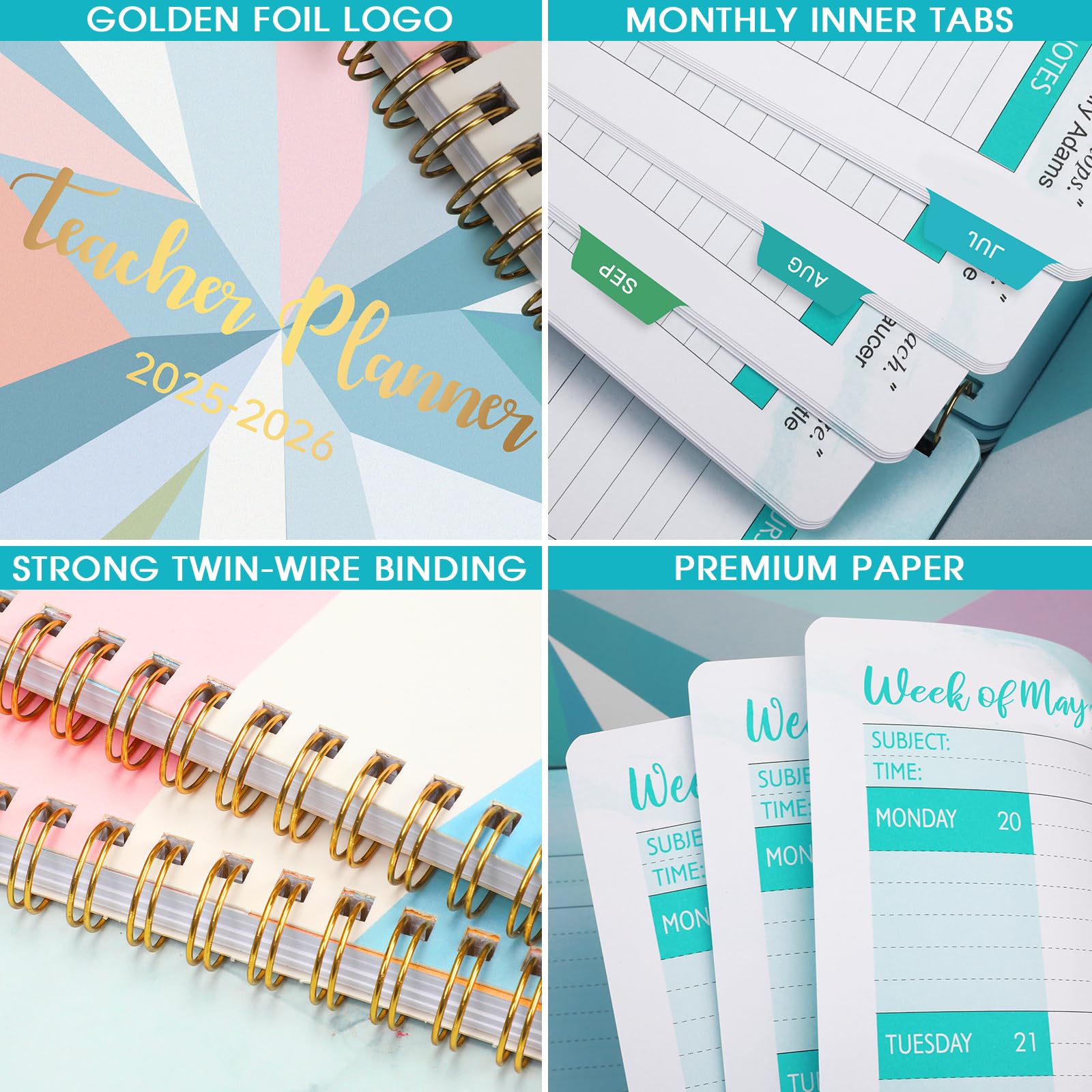 2025-2026 Teacher Planner - Weekly & Monthly Lesson Plan Book for Educators, 9