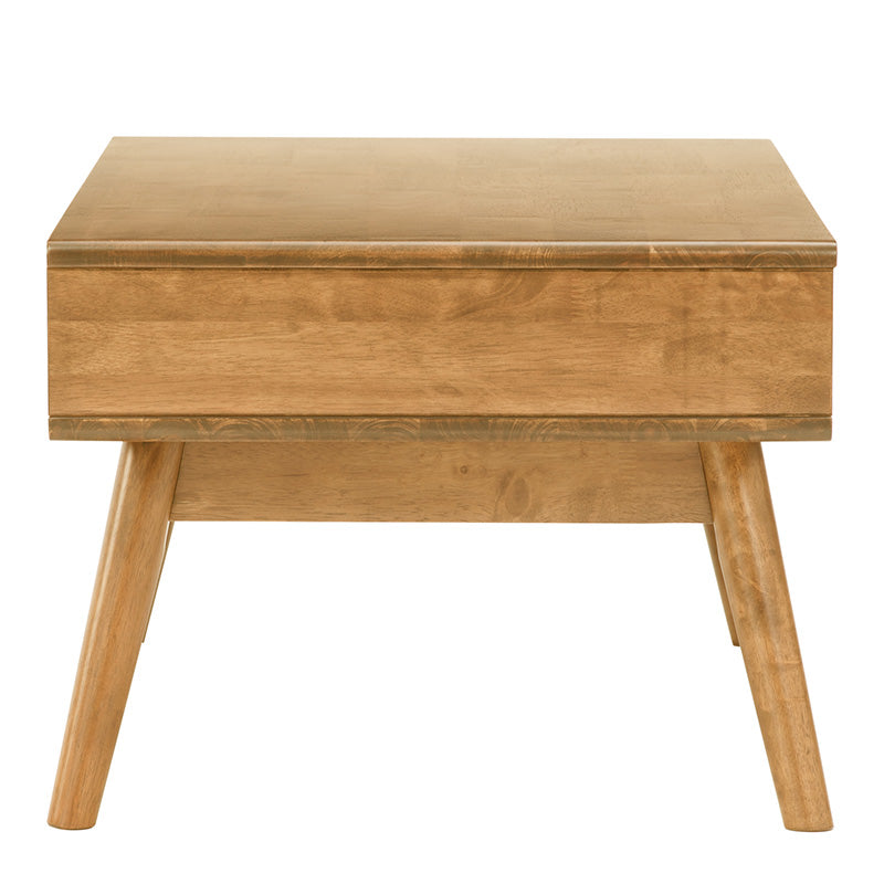 Modern LAMAR Coffee Table with 2 Drawers - 106cm Natural Wood Living Room Furniture for Small Spaces | Perfect for Living Room, Lounge & Apartment Decor