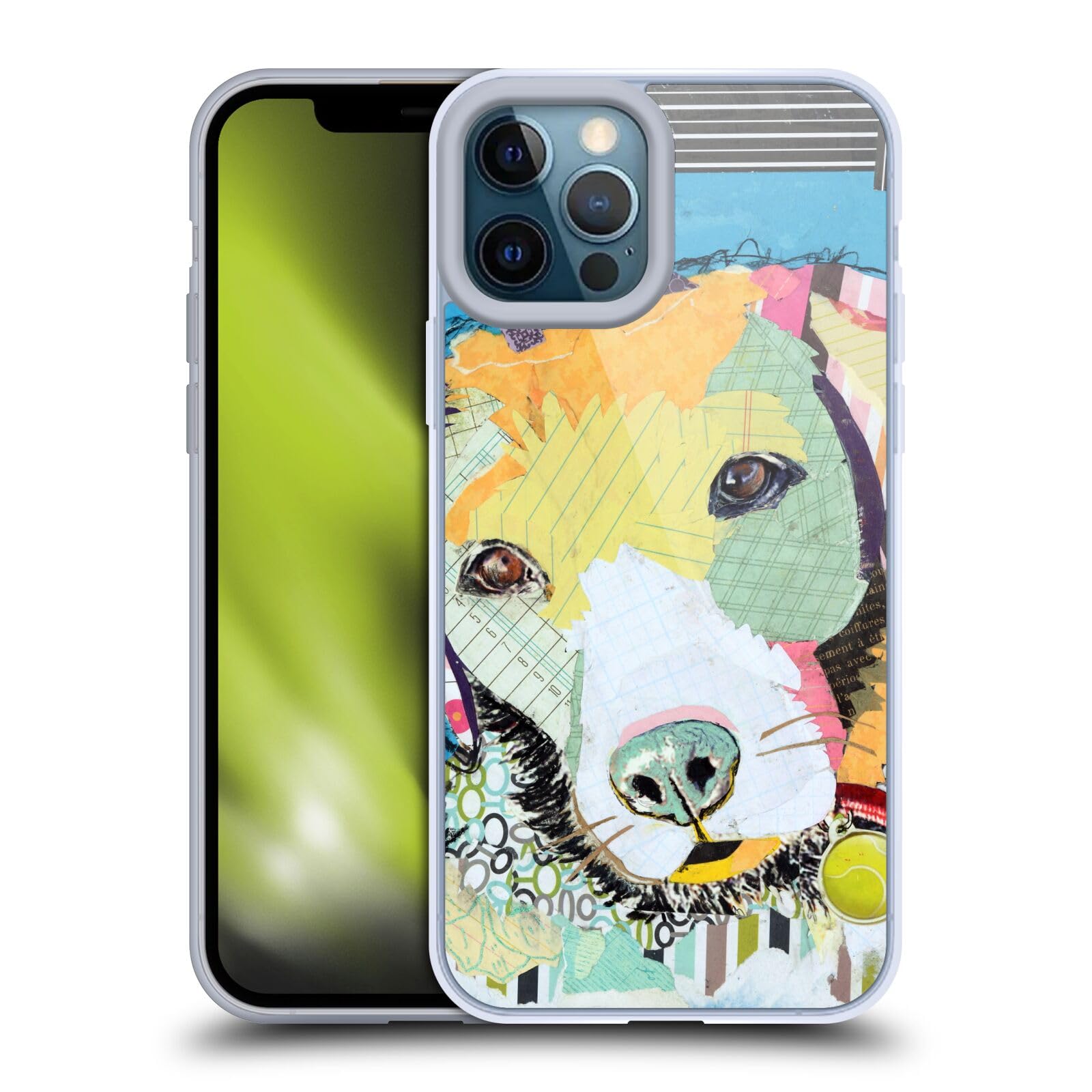Officially Licensed Michel Keck Labrador Dogs iPhone 12 Pro Max Case - Cute Soft Gel Phone Cover for Apple iPhone 12 Pro Max (6.7 Inch) - Perfect Gift for Dog Lovers, Durable Protection for Everyday Use