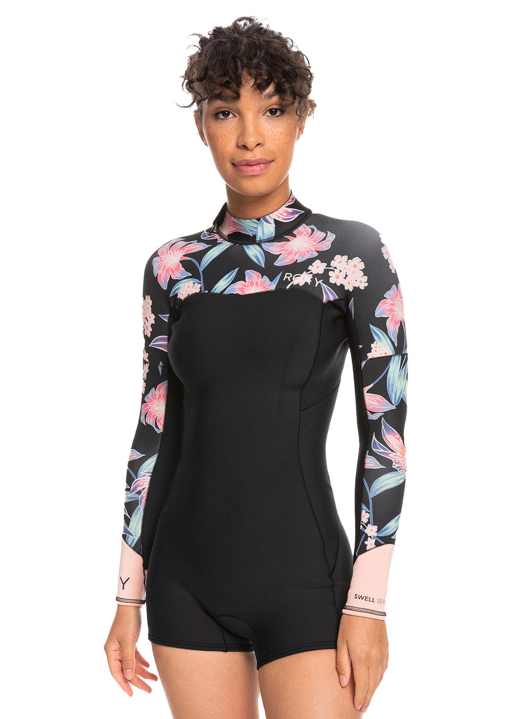 Roxy Women's Swell Series 2mm Long Sleeve Back Zip Spring Wetsuit - Perfect for Surfing, Swimming & Water Sports