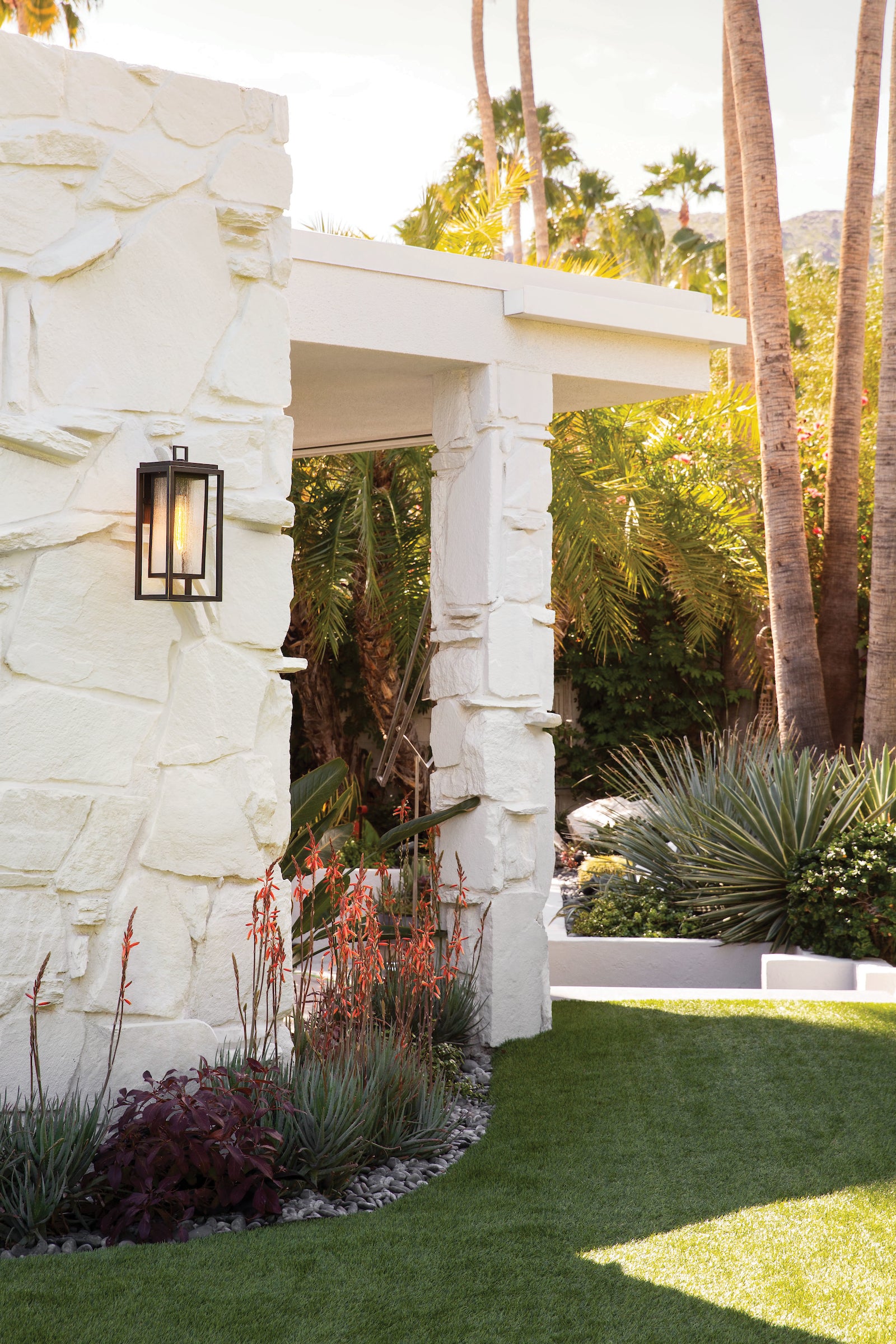 Vella Outdoor Wall Lantern - Waterproof LED Exterior Light with Motion Sensor for Porch, Patio & Garden - Perfect for Home Security & Nighttime Illumination