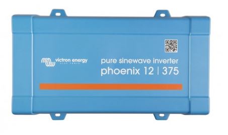 Victron Energy Phoenix Inverter 12V 375W 120V Pure Sine Wave Power Inverter with VE.Direct & NEMA 5-15R Outlet - Perfect for RVs, Boats, and Off-Grid Solar Power Systems