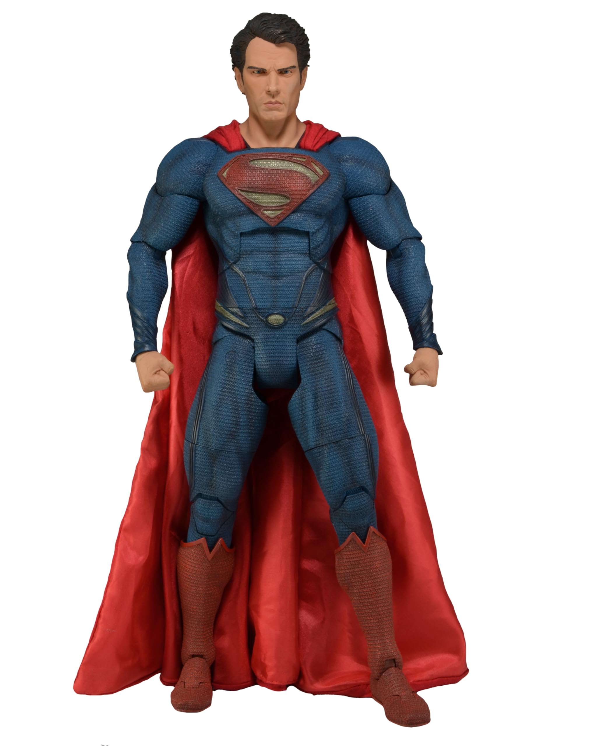 NECA Superman Man of Steel 1/4 Scale Collectible Action Figure - Premium DC Comics Movie Merchandise for Display & Superhero Fans