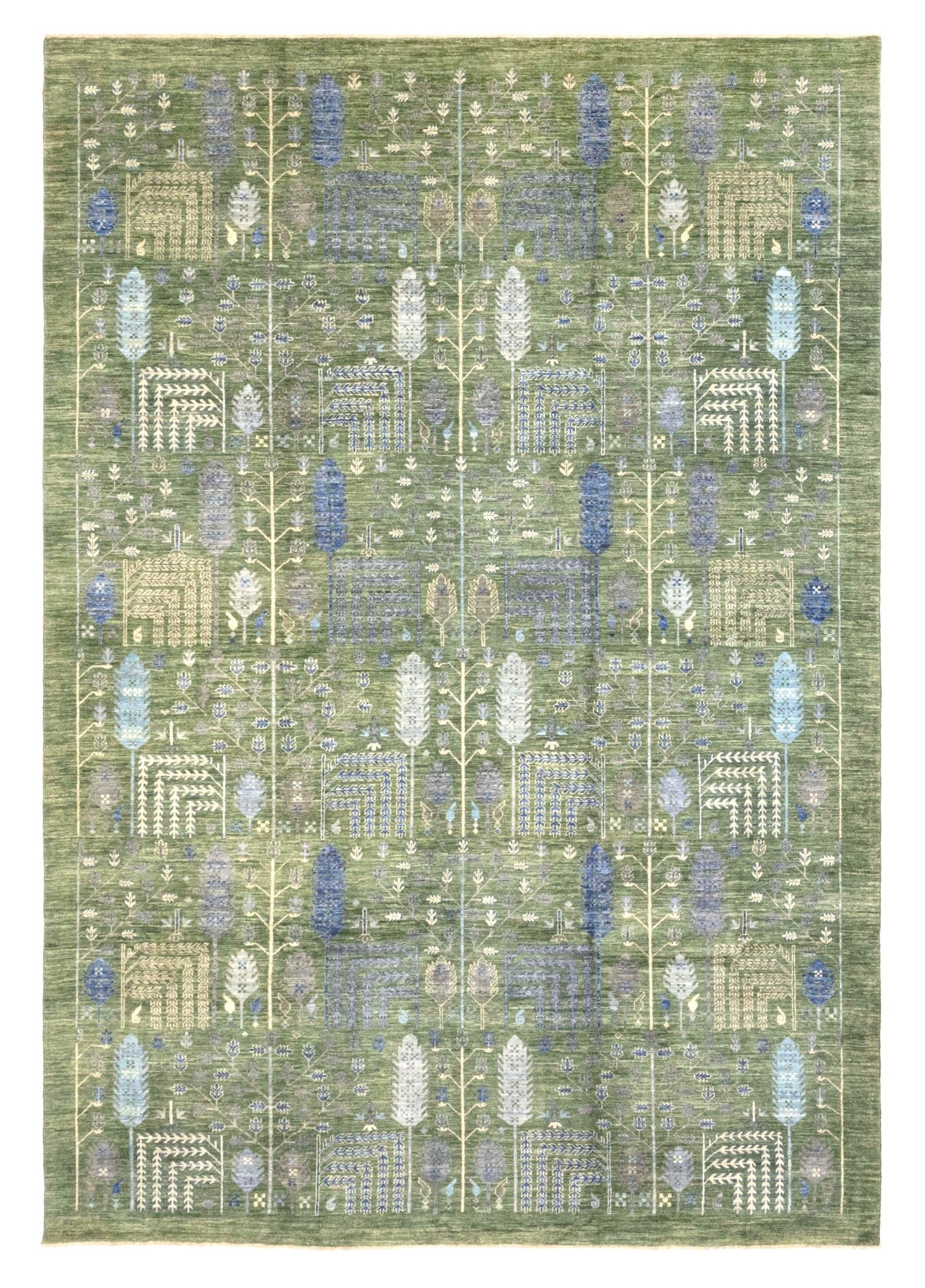 Bakshaish Willow Handwoven Tribal Rug J77776 - Authentic Persian Tribal Design for Boho Chic, Farmhouse & Eclectic Home Decor