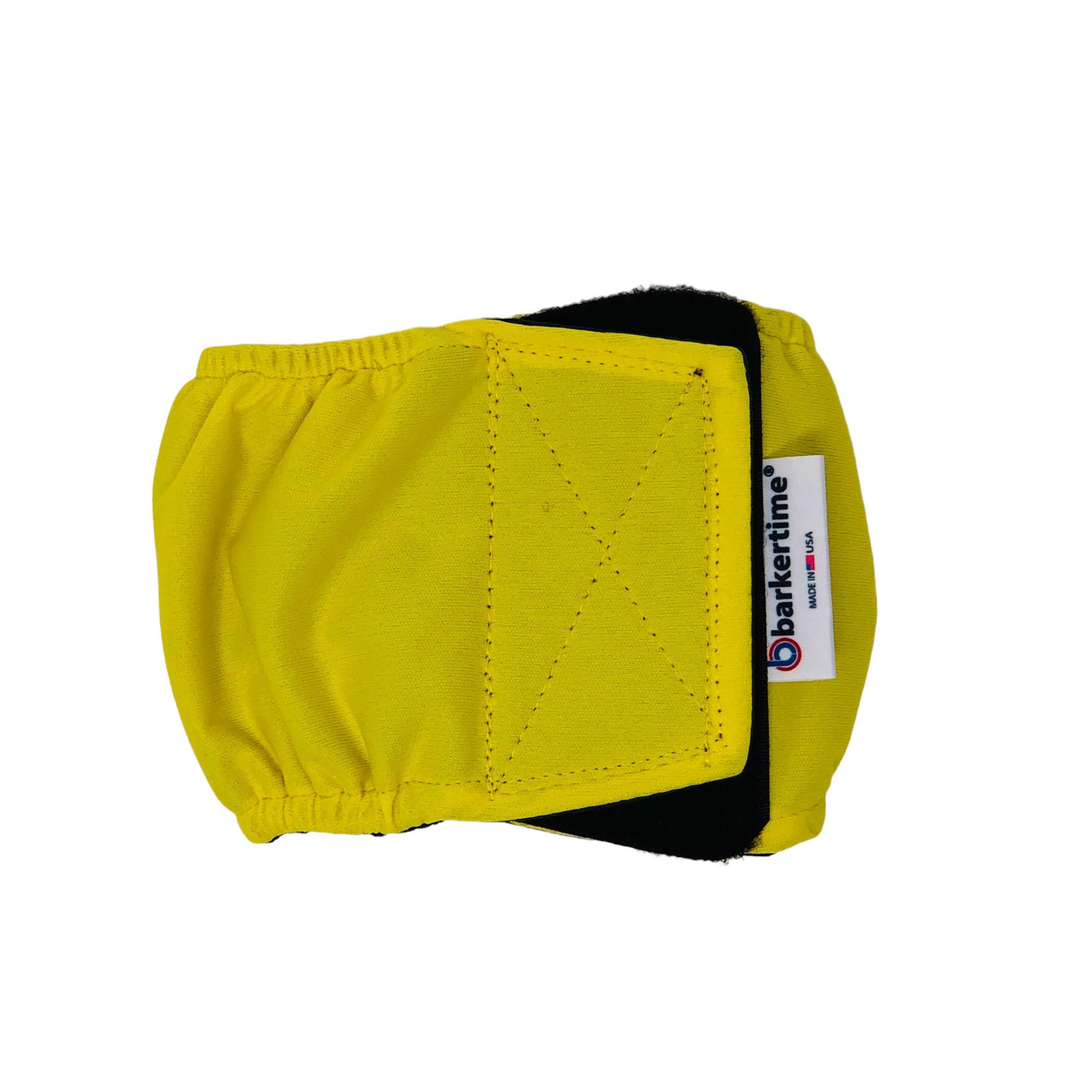 Premium Lemon Yellow Belly Band for Male Dogs - XS Size Dog Diaper Wrap - Made in USA - Perfect for House Training, Incontinence & Travel Protection