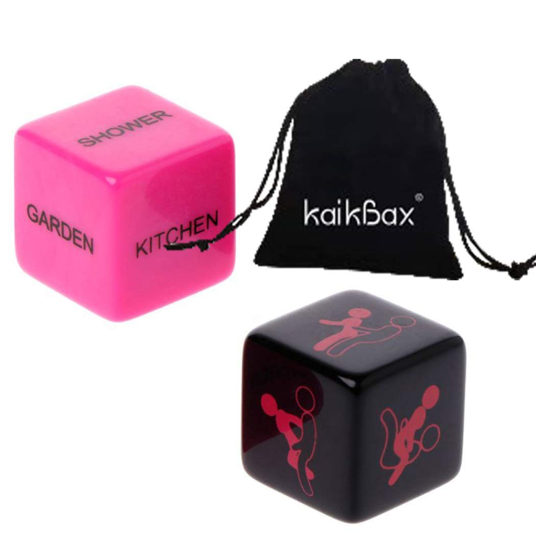 2 Pcs Funny Decision Dice Game for Couples - Polyhedral Role Playing Dice Set for Flirting, Family Parties, Bachelorette Parties & Weddings - Romantic & Fun Party Game Kit (Red) - Perfect for Date Nights, Game Nights & Icebreaker Activities