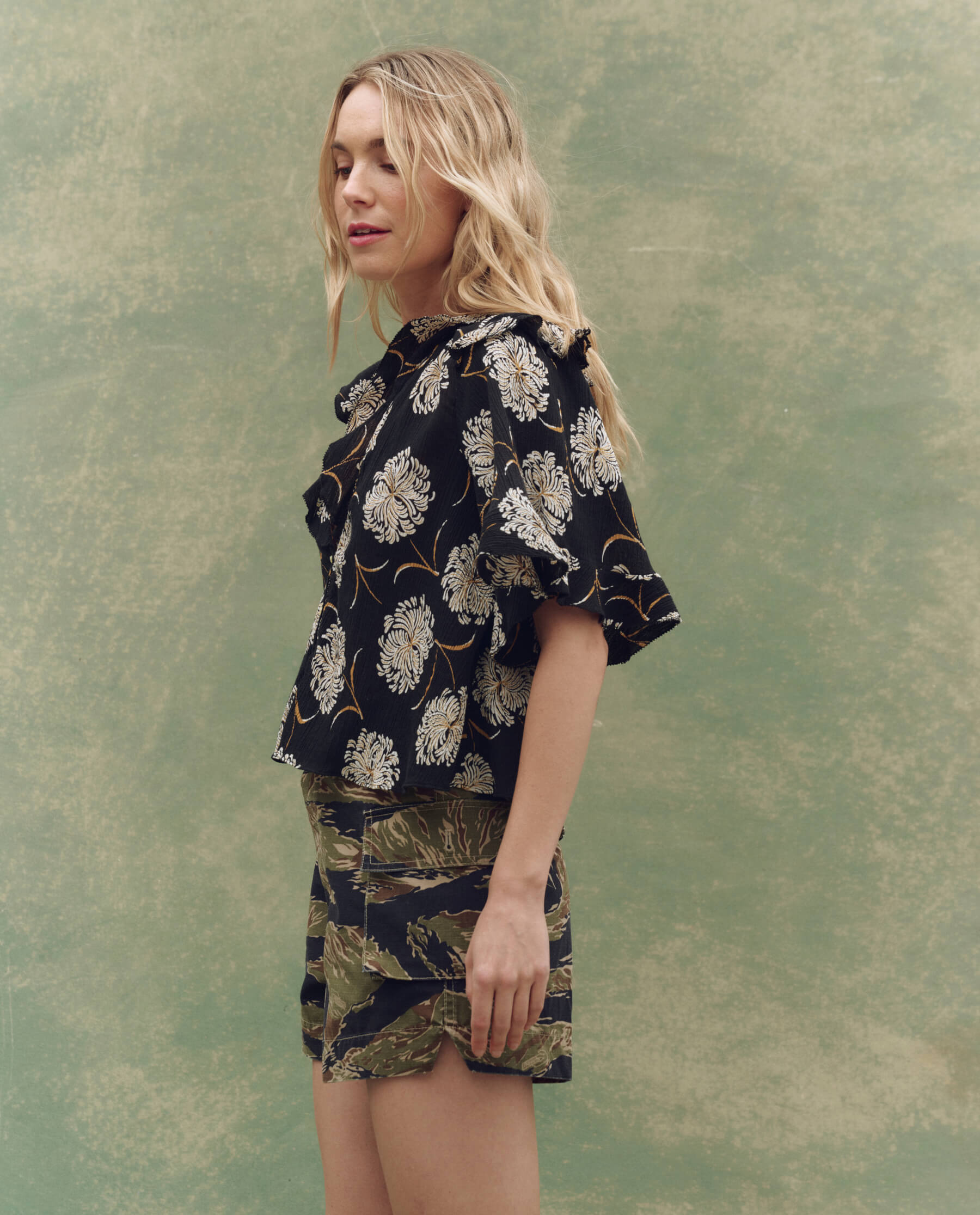Bower Top - Black Floral Dance Top for Women | Perfect for Parties, Performances & Casual Wear