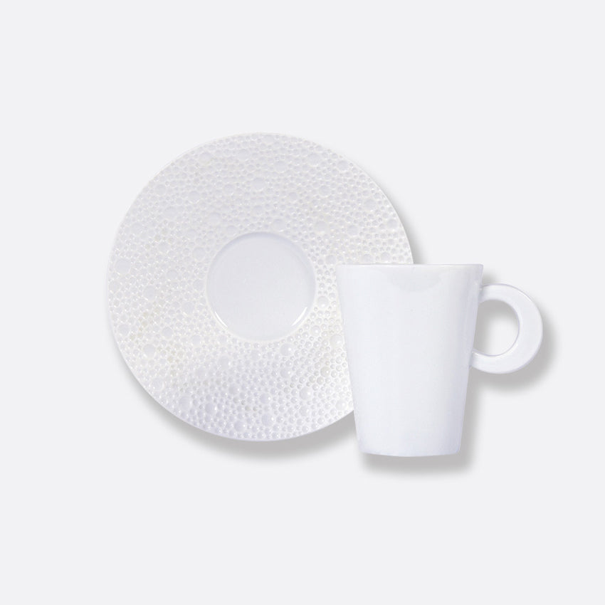 Bernardaud Ecume Espresso Saucer - Premium Porcelain Coffee Cup Plate for Espresso & Cappuccino - Elegant Dining & Home Decor Accessory