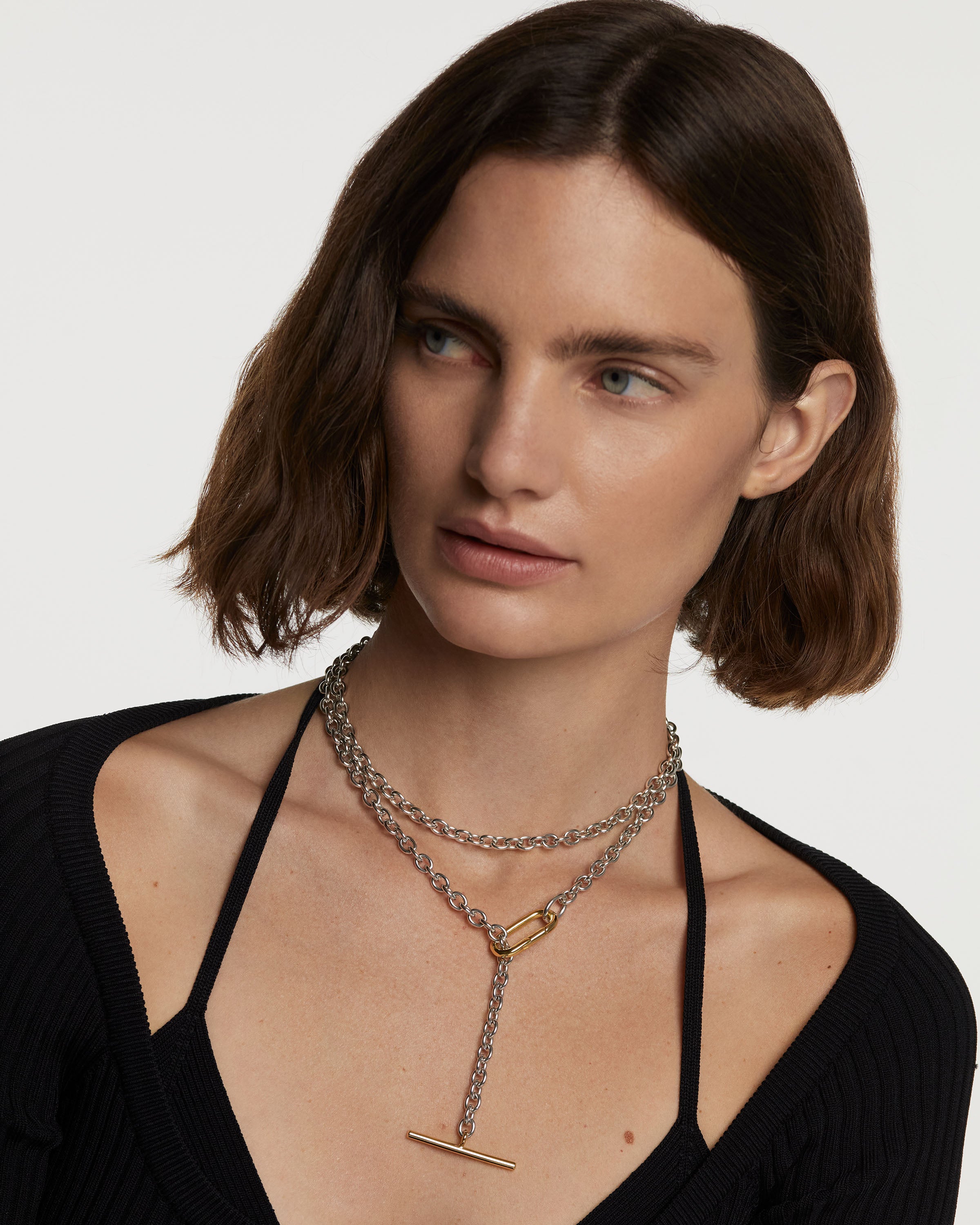 Long Beaded Chain Necklace for Women - Elegant Boho Layering Jewelry for Casual & Party Outfits