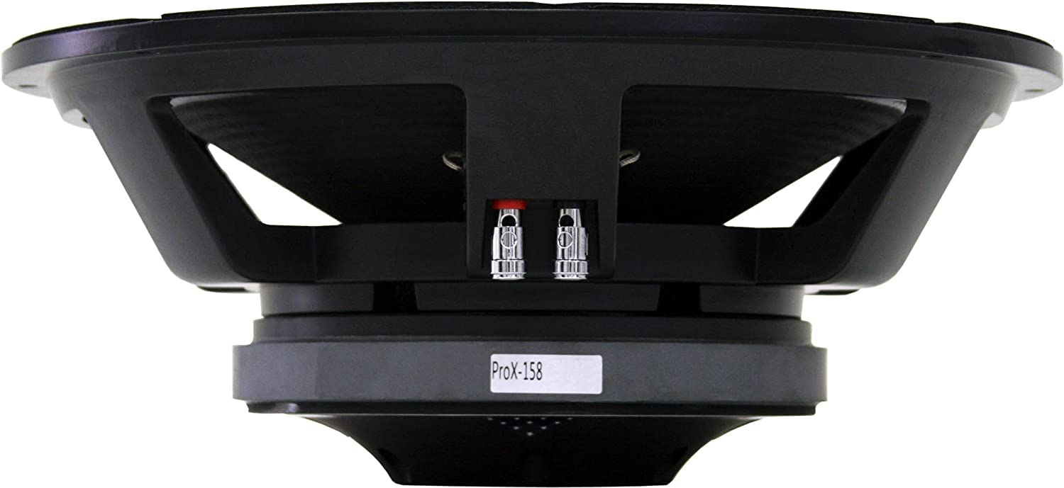 Earthquake Sound PRO-X158 15-inch 8-Ohm Die Cast Subwoofer - High Performance Pro-X Series for Home Theater & Car Audio Systems (Single Subwoofer) - Perfect for Bass Enhancement in Movies, Music & Gaming