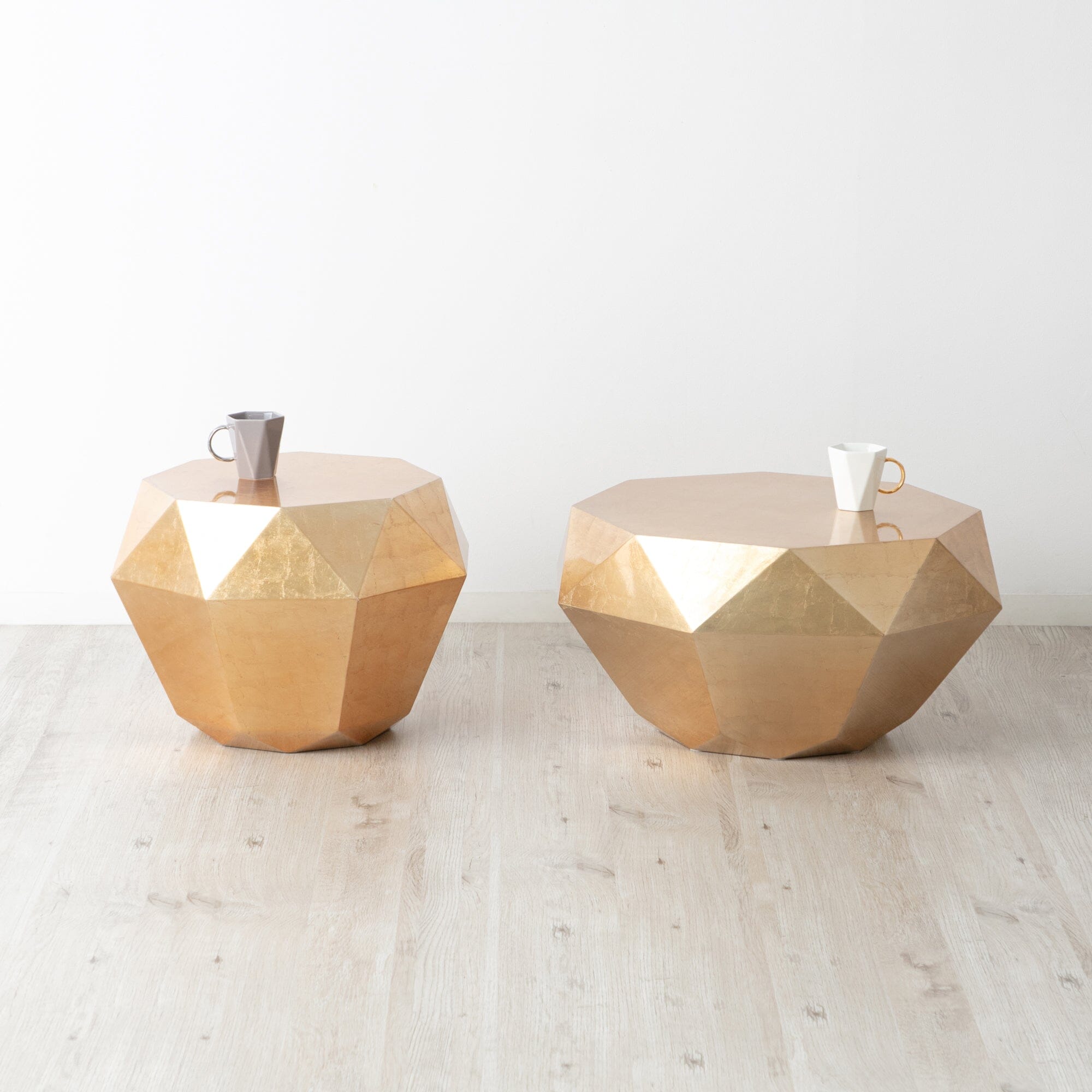 Premium Diamond Shape Coffee Table - 700 x 700 x 340mm in Luxurious Gold Finish | Modern Living Room Centerpiece for Home Decor & Entertaining