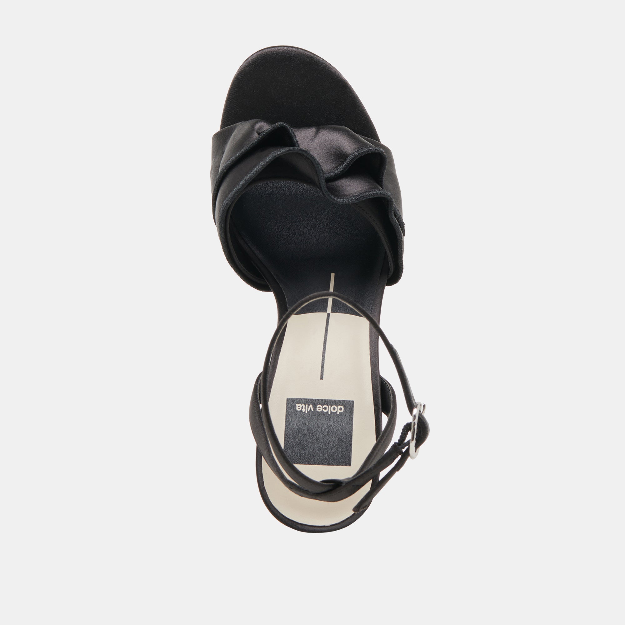 LUNETE Black Satin High Heels for Women - Elegant Evening Shoes for Parties, Weddings & Special Occasions