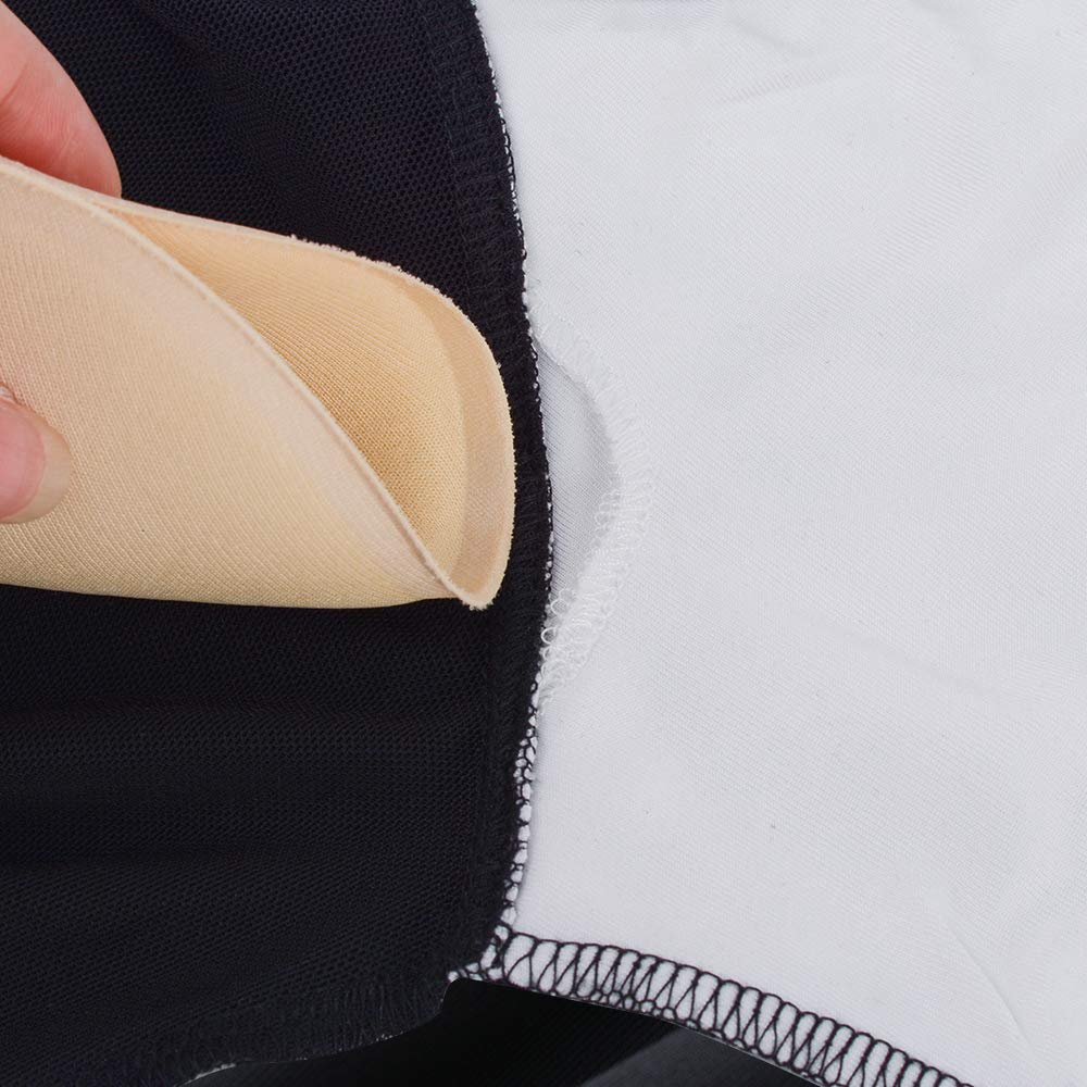 Women's Ballet Leotard 3/4 Sleeve Dance Bodysuit - Black Stretchable Ballet Wear for Class, Practice & Performance