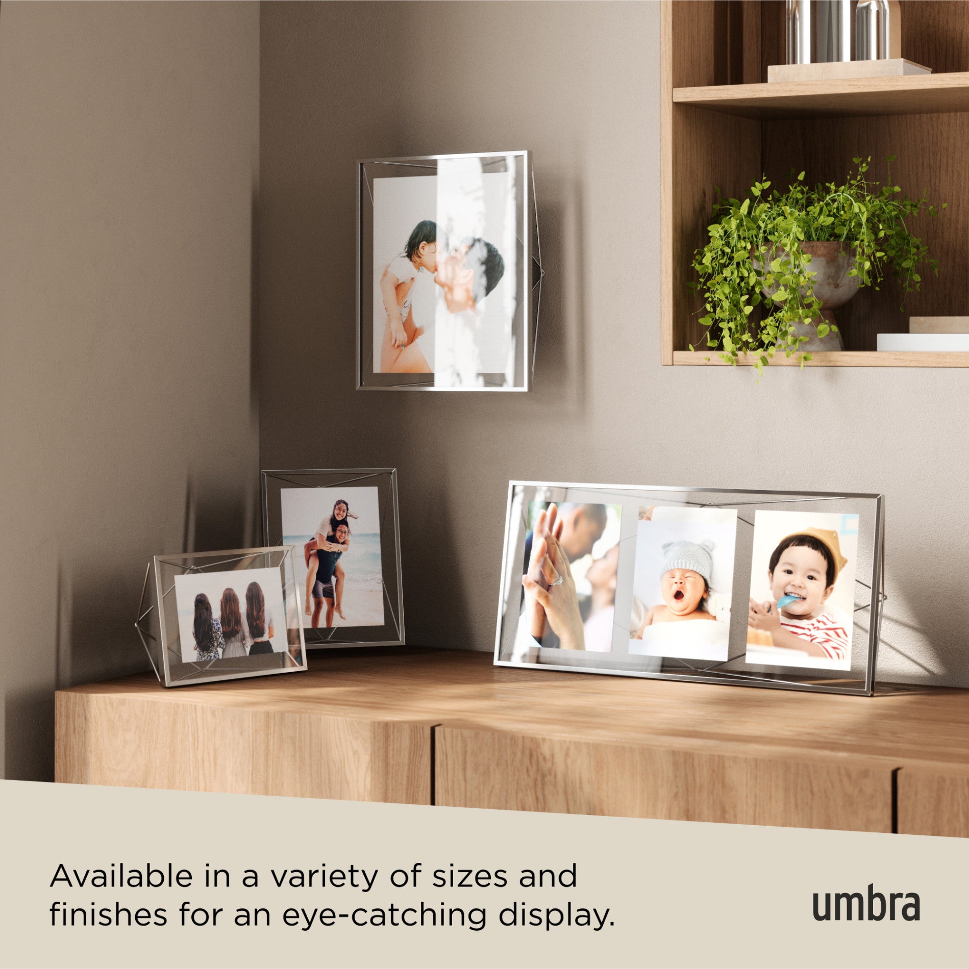 Prisma Picture Frame - Elegant Modern Photo Display for Wall & Tabletop - Perfect for Home Decor, Office, and Gift Giving