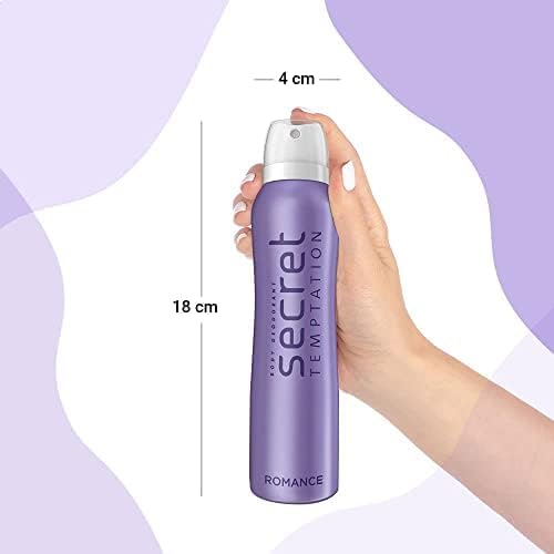 Secret Temptation Women's Deodorant - Long Lasting Fragrance, 7.6 oz (225ml) - Romantic & Feminine Scent for Daily Freshness, Confidence & Date Nights