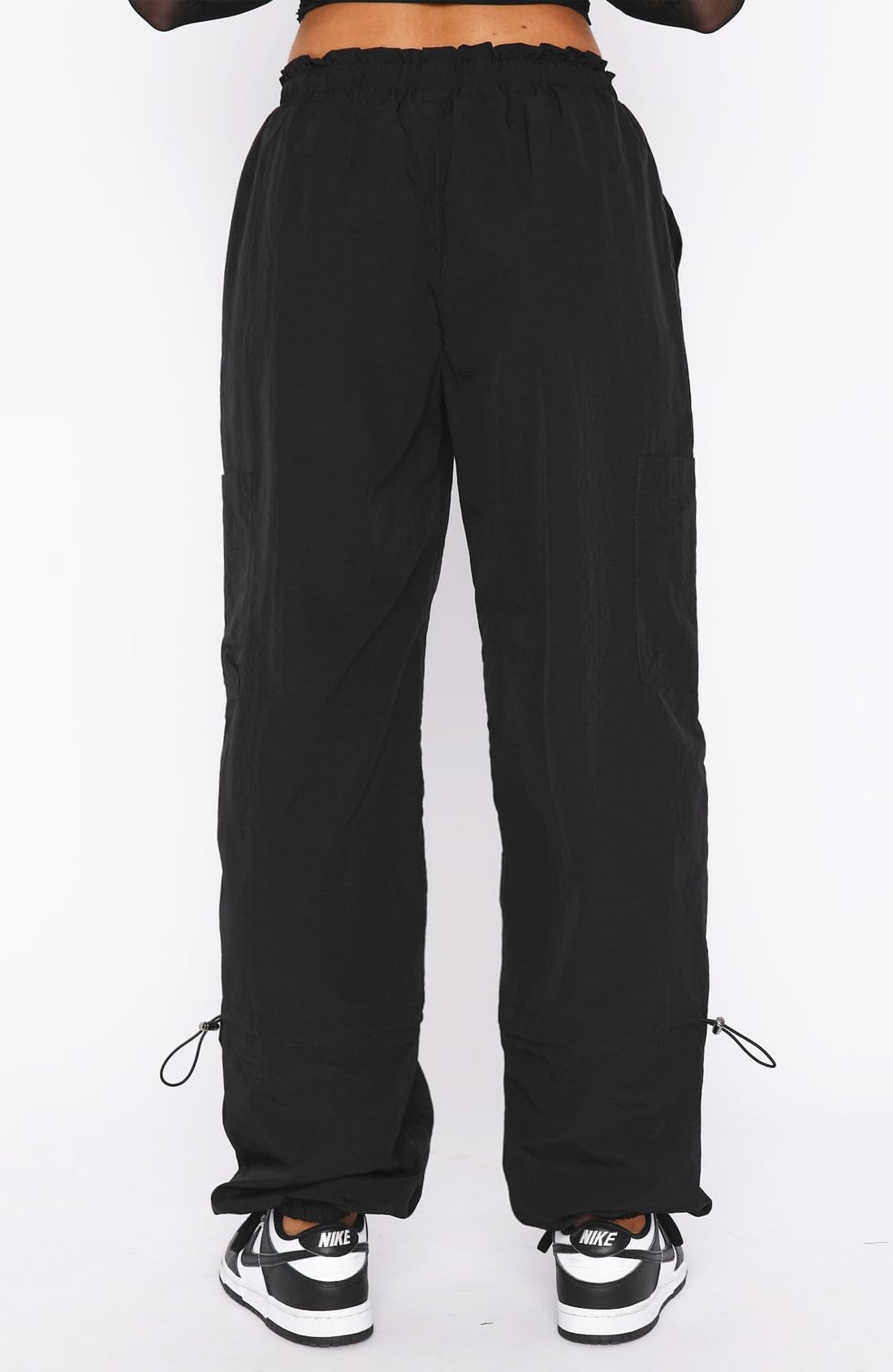 Women's Cargo Pants - Baggy Parachute Pants for Women | Y2K Fashion, Rave & Festival Outfits | Perfect for Streetwear, Concerts & Outdoor Adventures