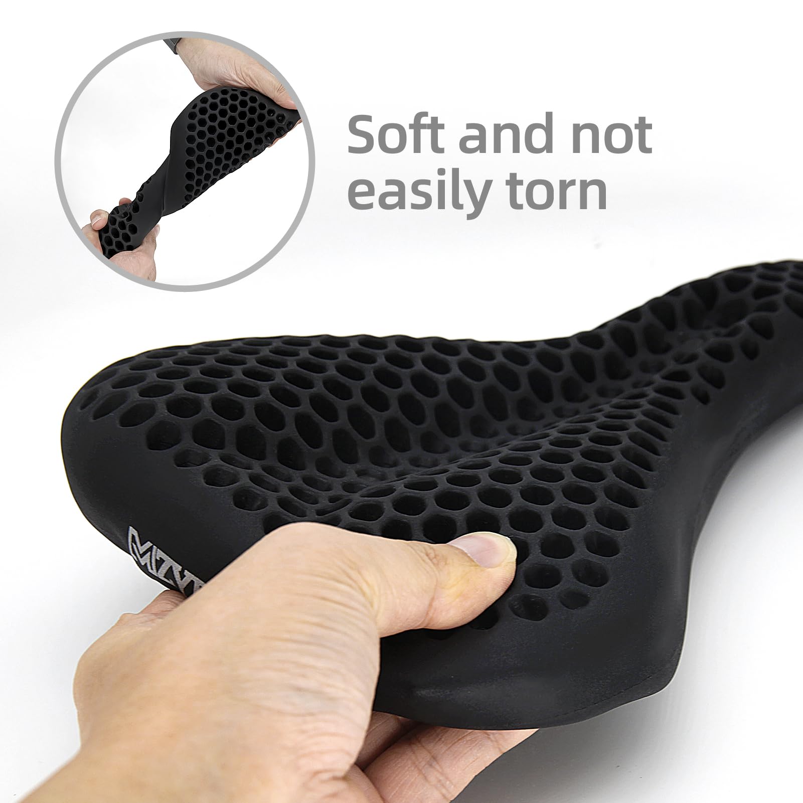 Gel Bike Seat Cushion - Comfortable Padded Bicycle Saddle Cover for Men & Women - Universal Fit for Mountain & Road Bikes - Perfect for Long Rides, Commuting & Indoor Cycling Workouts