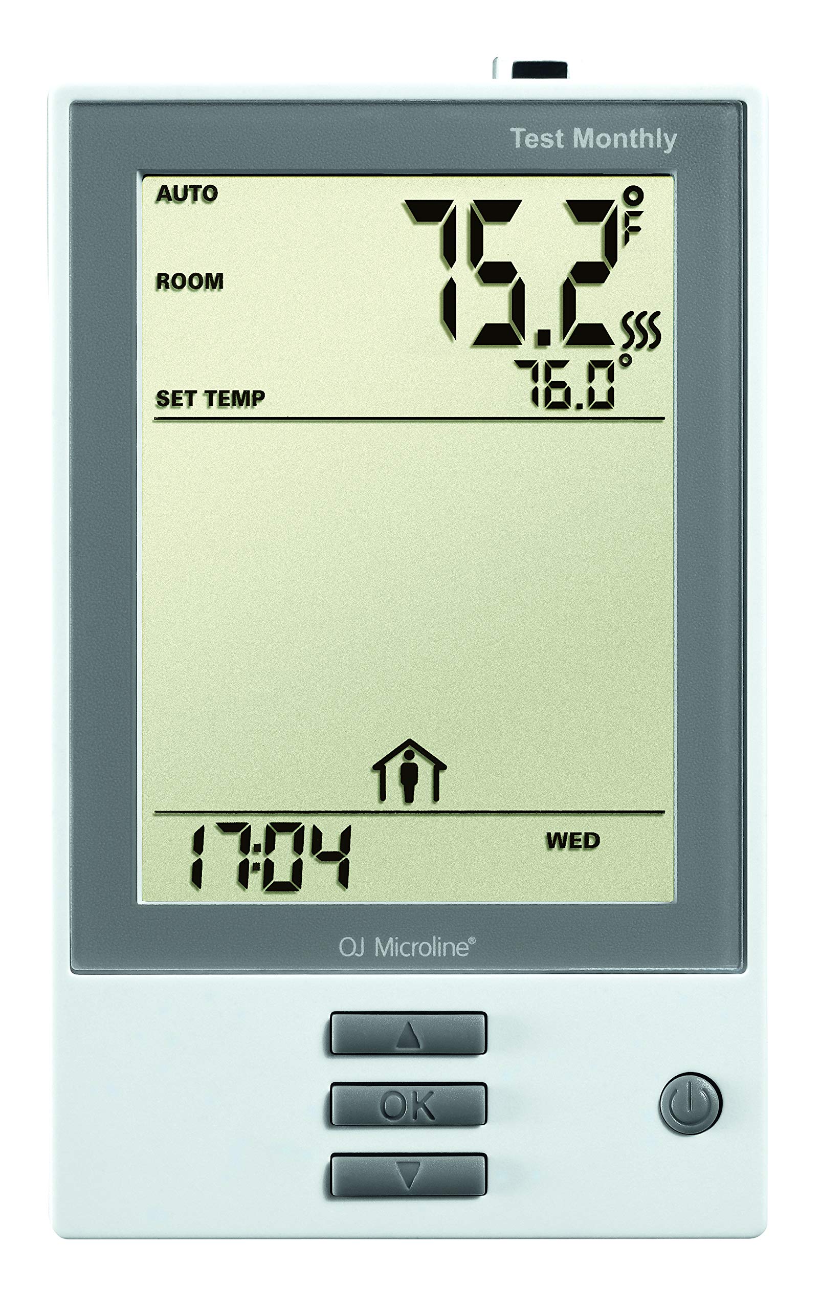 OJ Microline UDG-4999 Programmable Floor Thermostat with Class A GFCI - Dual Sensing & Voltage (120V-240V) for Electric Radiant Heating Systems | Includes Floor Sensor | Perfect for Home, Office & Basement Floor Heating