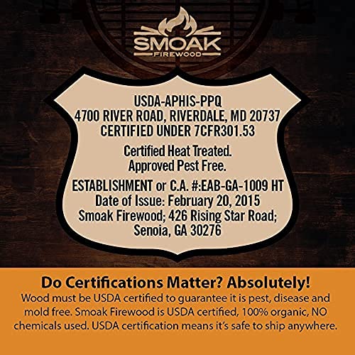 USDA Certified Kiln Dried Smoak Firewood Mini Splits - Premium Maple Wood (5-6 Inch) for Portable Pizza Ovens - 729 Cubic Inches - Perfect for Outdoor Cooking, Camping & Backyard Pizza Parties