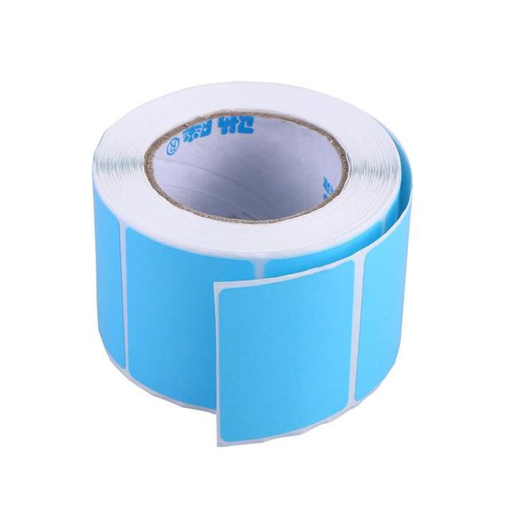YQCBA Blue Thermal Paper Roll - Blank Thermal Transfer Label Printer Paper for Shipping Stickers, Office & School Supplies | Perfect for Shipping Labels, Inventory Tags & Receipt Printing