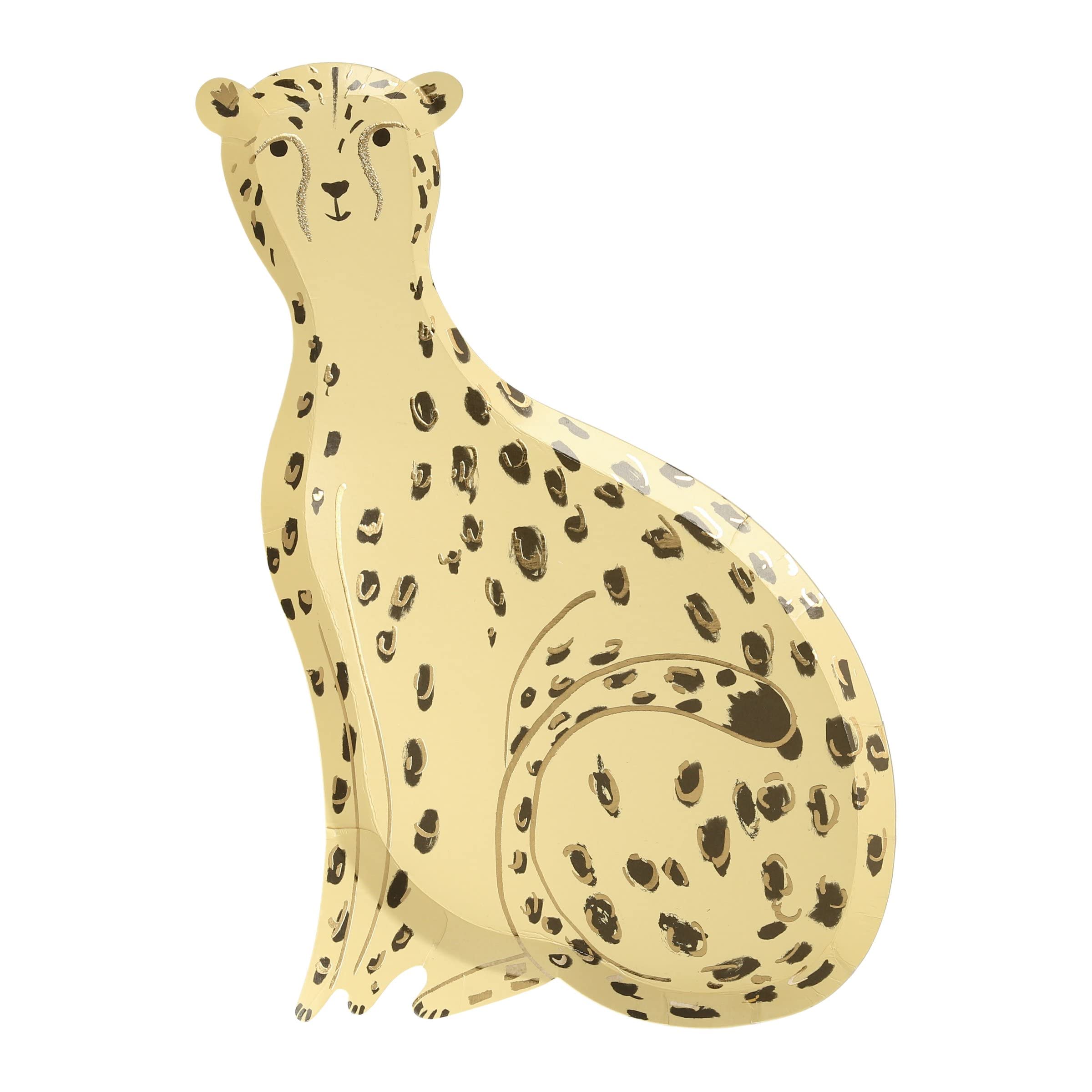 Meri Meri Safari Themed Disposable Plates - Pack of 8 Jungle Animal Print Paper Plates for Birthday Parties, Baby Showers & Kids Events - Perfect for Safari Party Decorations and Outdoor Themed Celebrations