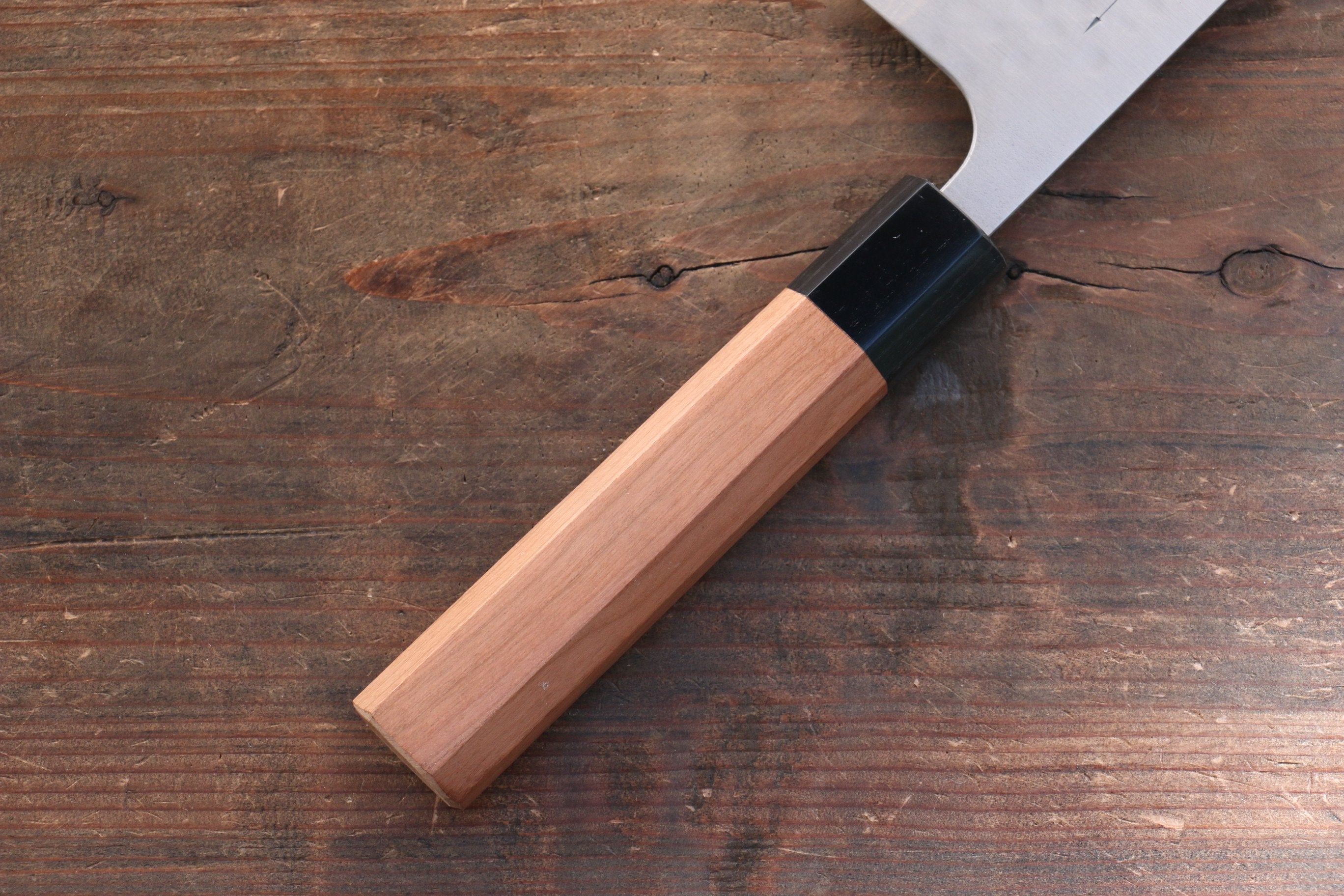 Nao Yamamoto SRS13 Black Damascus Nakiri Knife 165mm with Cherry Blossom Handle - Japanese Kitchen Knife for Precision Vegetable Chopping, Slicing & Food Prep