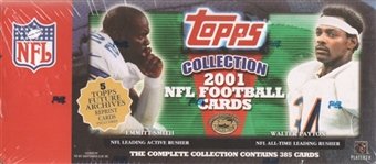 2001 Topps Football Factory Sealed 385 Card Set - Rookie Cards Collection Featuring Michael Vick, Drew Brees, LaDainian Tomlinson & NFL Legends | Perfect for Collectors, Investors & Fantasy Football Fans