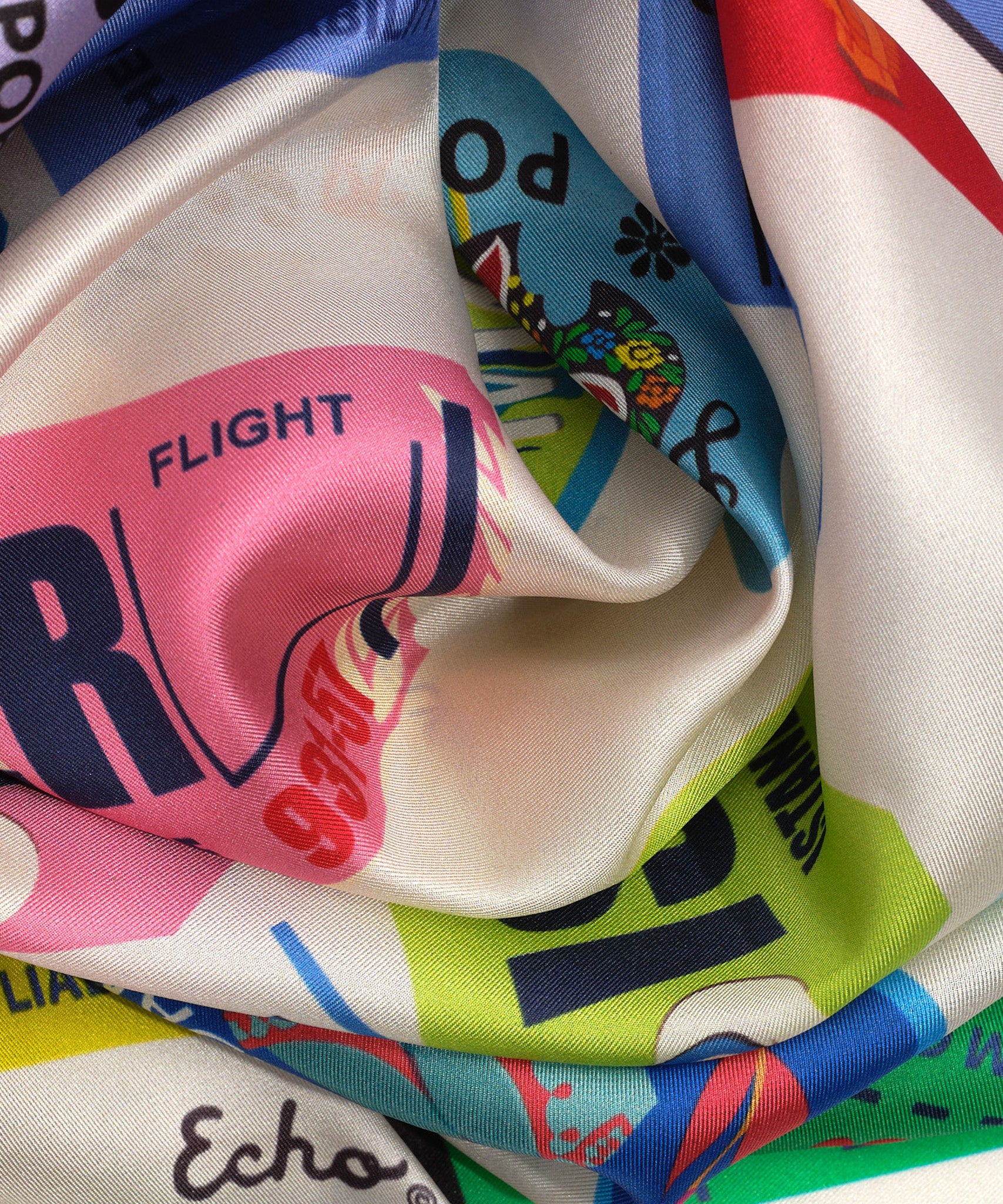 Jet Set Silk Bandana - Soft & Stylish Fashion Scarf for Women & Men - Perfect for Travel, Headband, Hair Accessory, or Gift