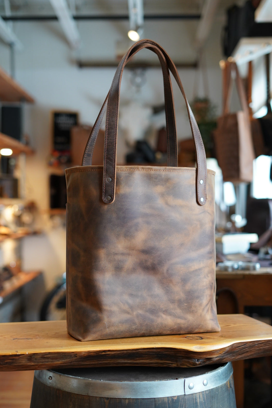 Premium Loco Gaucho Brown Tote Bag - Stylish & Durable Reusable Shopping Bag for Women, Groceries, Beach & Work Commute