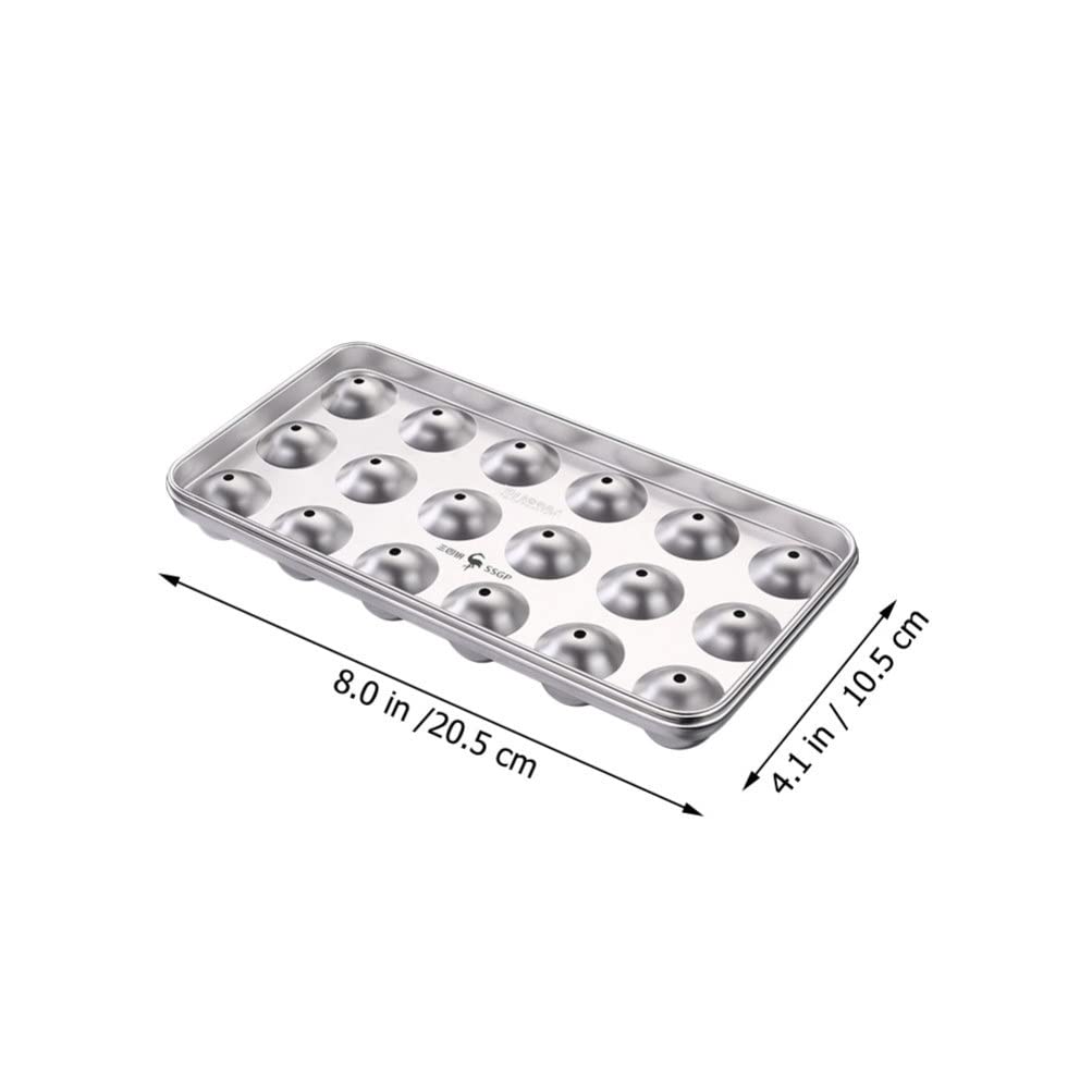 Premium Stainless Steel Ice Ball Mold - Reusable Ice Cube Tray for Whiskey, Cocktails & Beverages | Durable Freezer Trays for Perfect Spheres | Ideal for Home Bars, Parties & Chilling Drinks