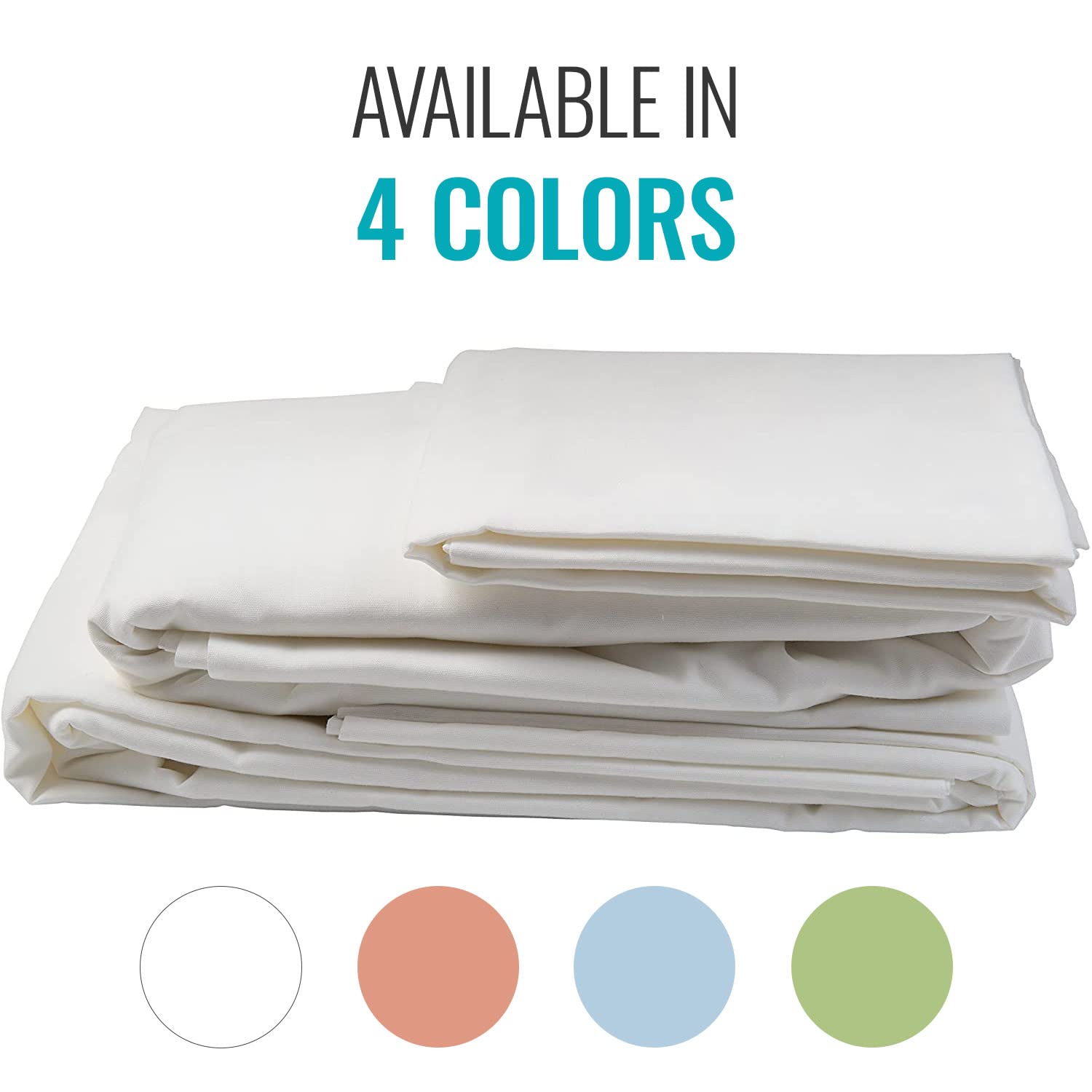 DMI White Hospital Bed Sheet Set - 36