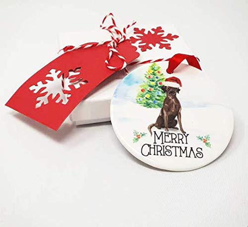 American Staffordshire Terrier Christmas Ornaments - Personalized Dog Lover Gift for Tree Decorations, Pet Remembrance & Holiday Celebrations