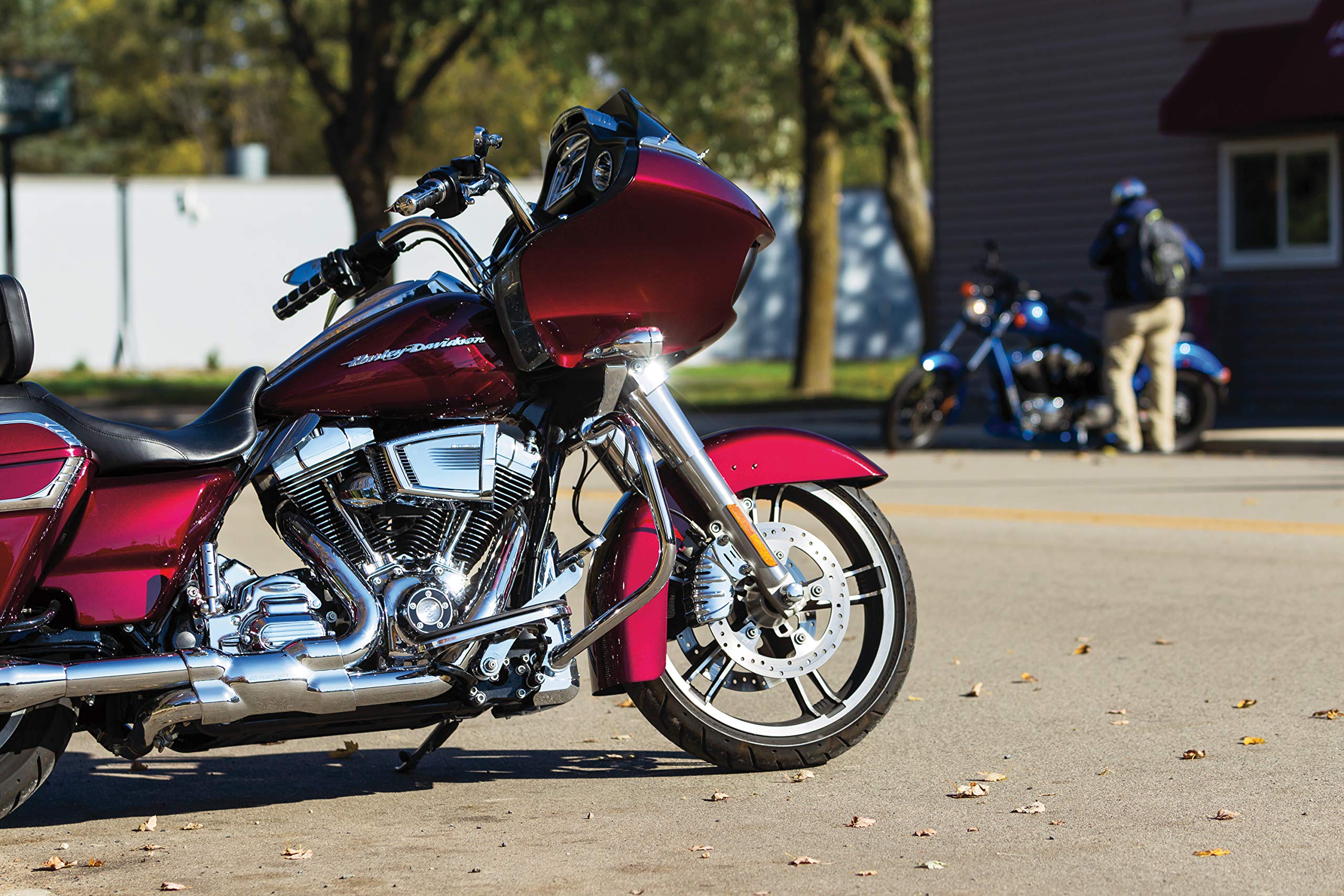 Kuryakyn 1316 Heat Deflector Saddle Shields for 2009-2019 Harley-Davidson Touring Motorcycles - Reflective Smoke (1 Pair) - Motorcycle Protection Accessories for Comfort & Style on Long Rides