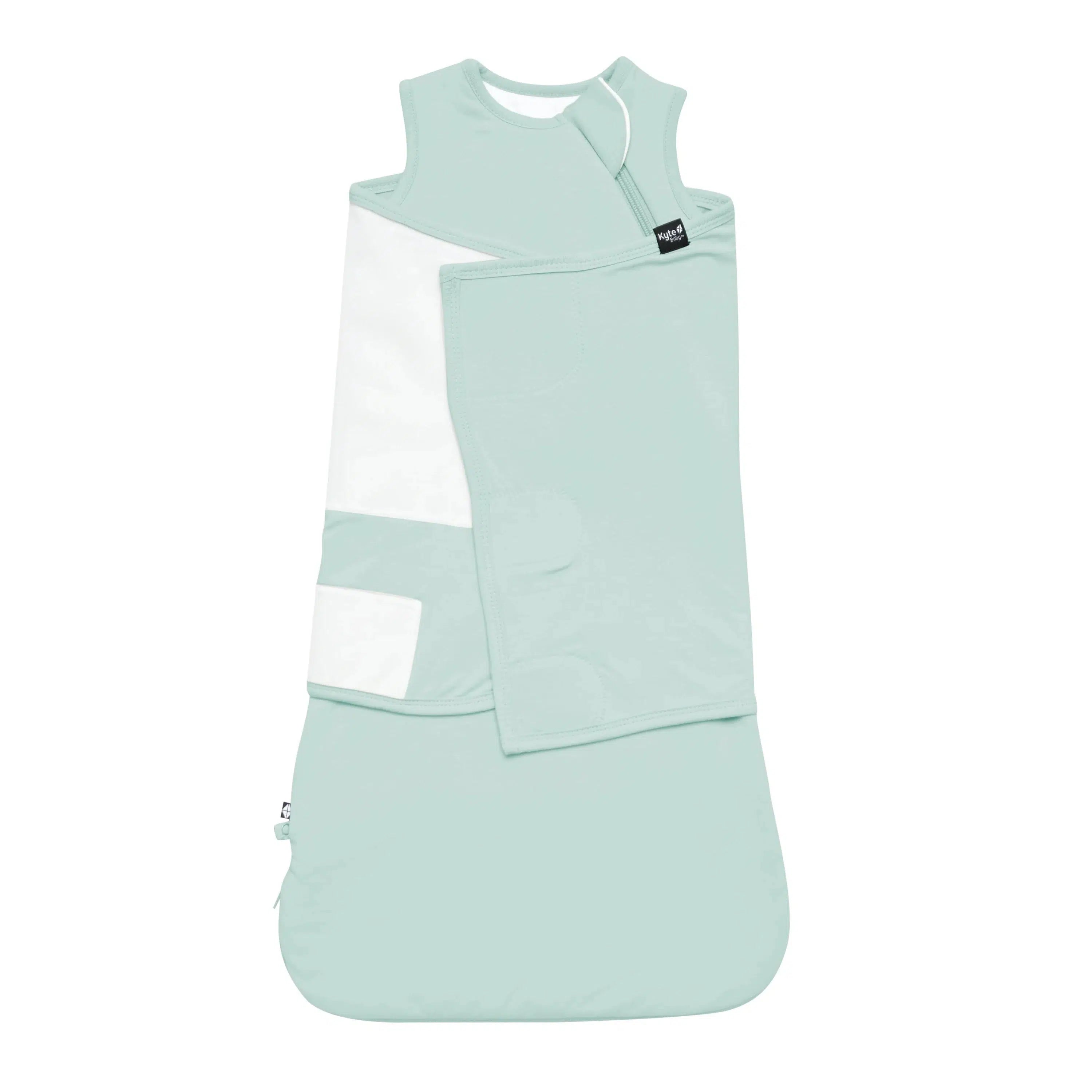 Kyte Baby 1.0 TOG Sleep Sack Swaddle - Lightweight Baby Sleeping Bag for Newborns & Infants - Sage Green - Perfect for Nursery, Daycare & Travel