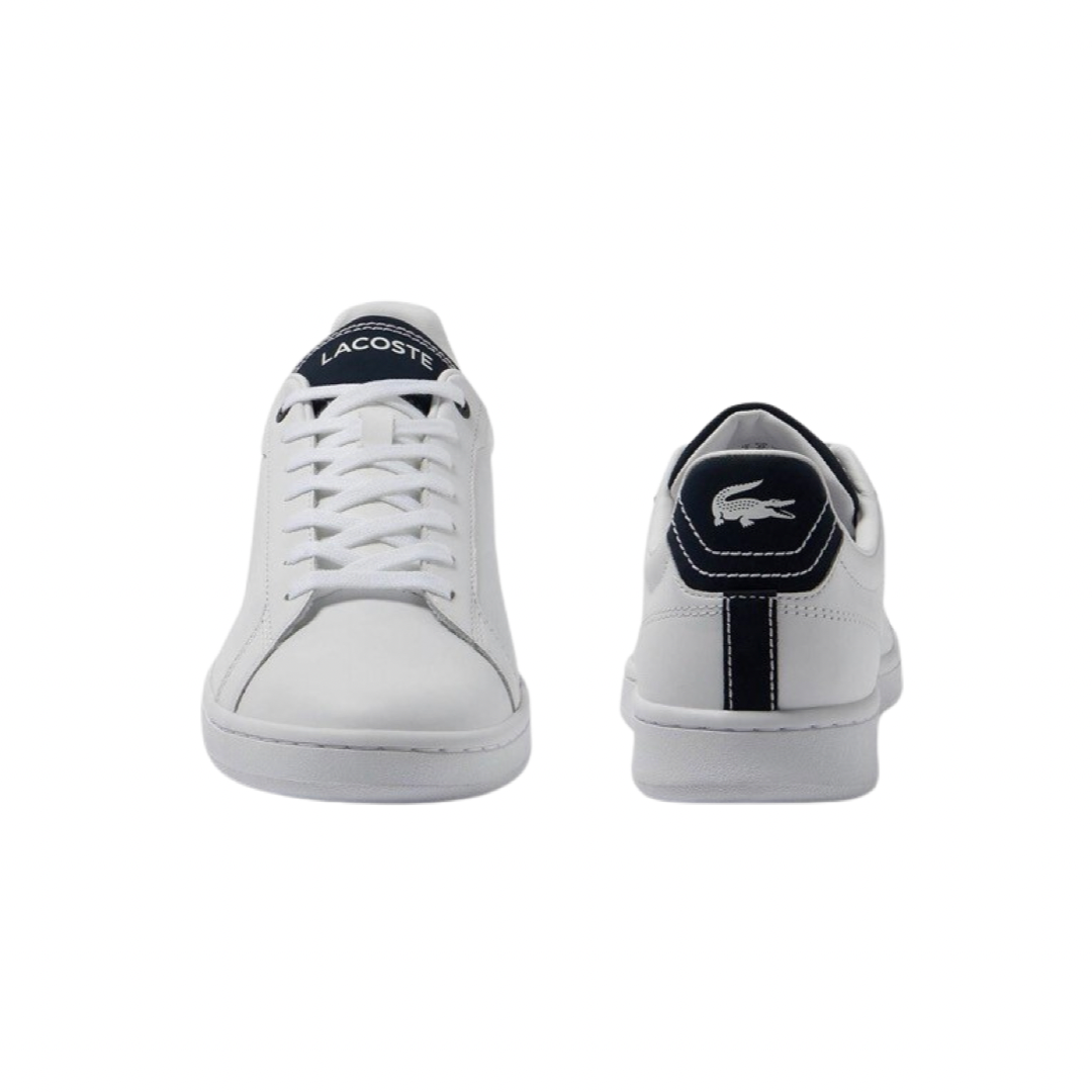 Lacoste Carnaby Pro 223 Sneakers for Men - White & Navy Blue Athletic Shoes for Running, Walking & Casual Wear