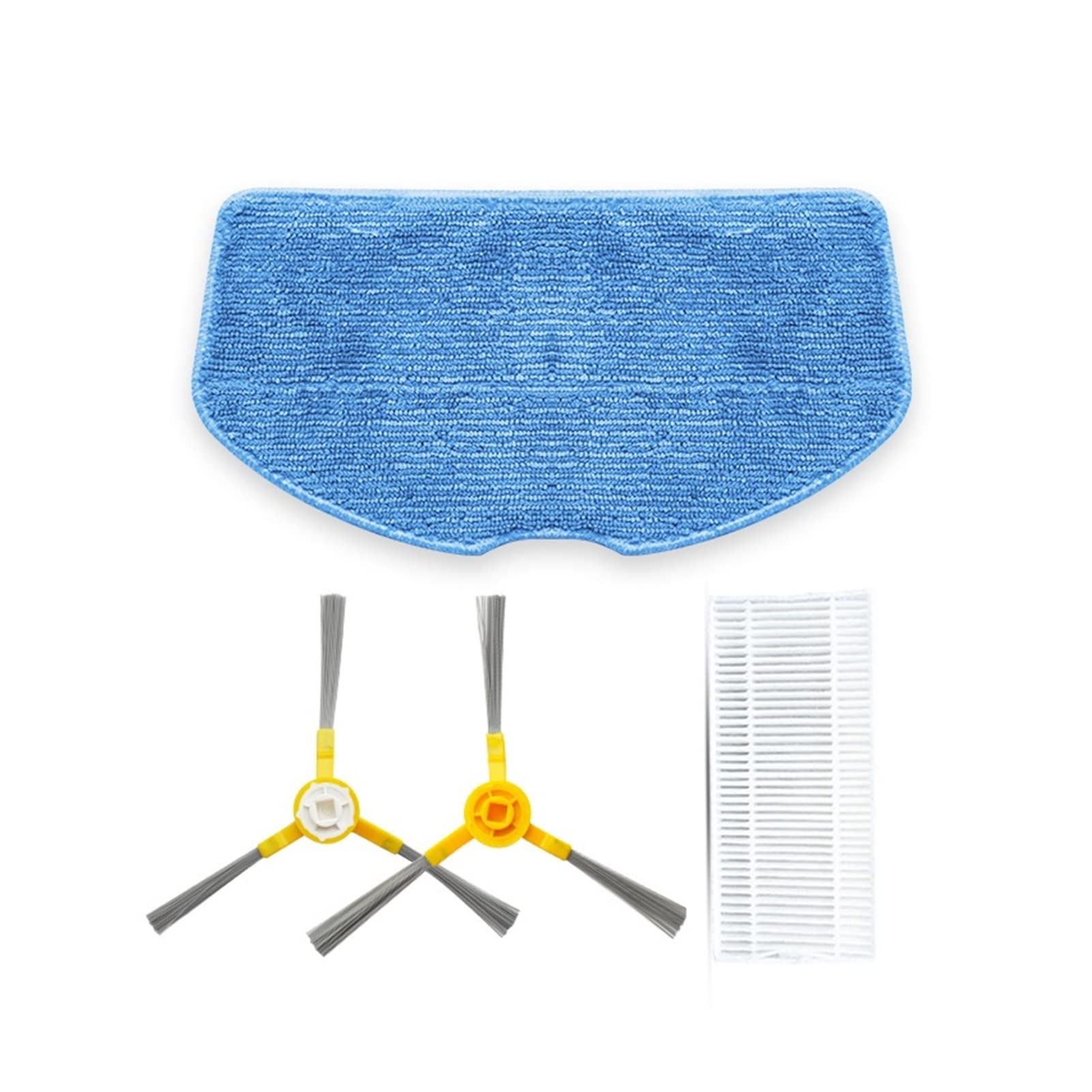 VALUBOT K100 Robot Vacuum Cleaner Replacement Parts - 1 Pair Side Brushes, 1 HEPA Filter & 1 Mop Pad | Compatible Accessories for Honglus Vacuum | Perfect for Home Cleaning & Maintenance