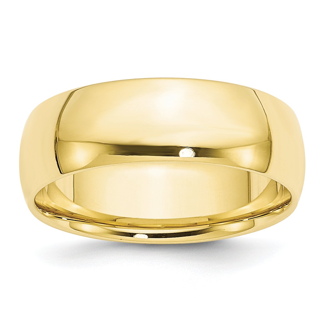 10K Solid Yellow Gold 7mm Comfort Fit Wedding Band Ring for Men - Perfect for Engagements, Anniversaries & Everyday Wear