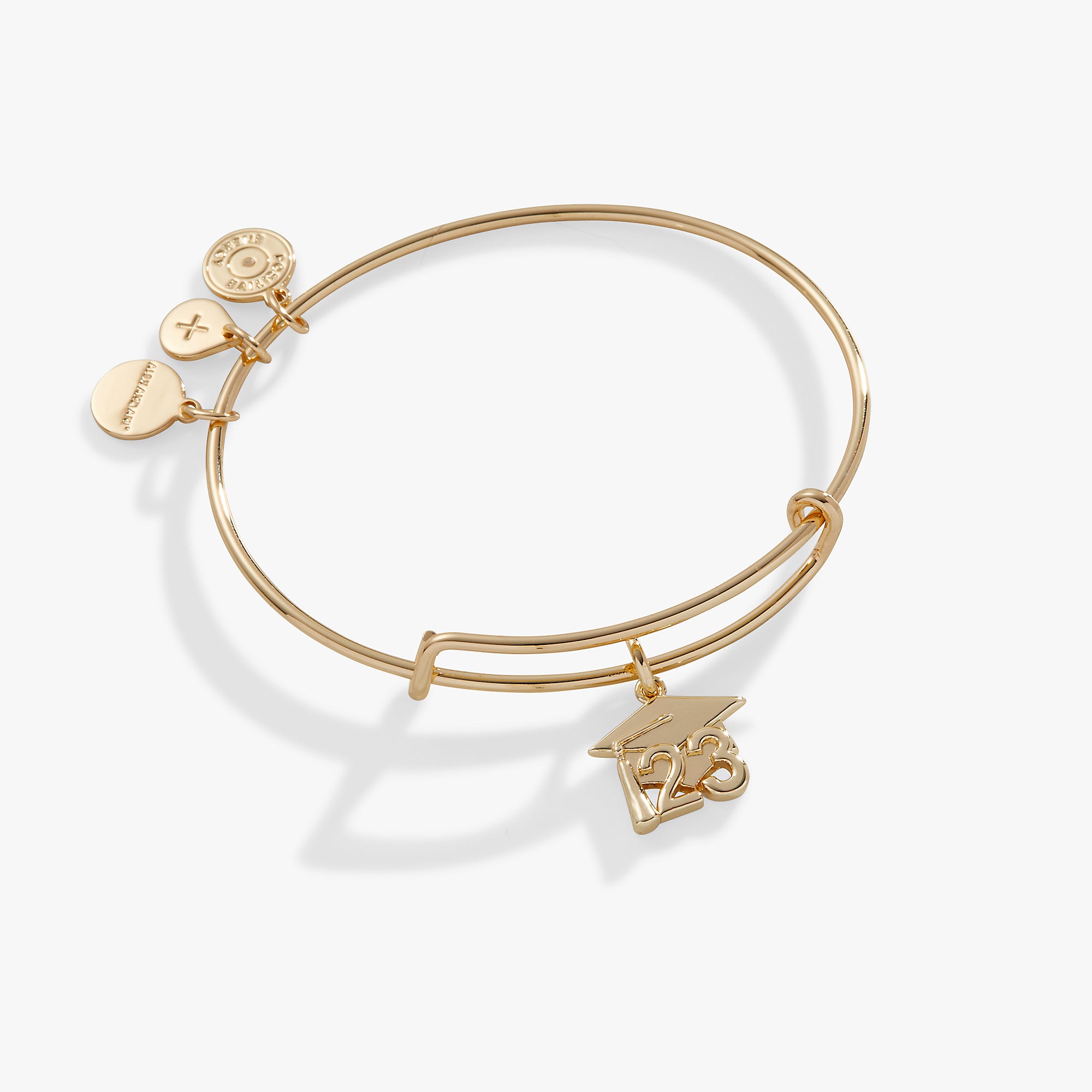 2023 Graduation Cap Charm Bangle Bracelet - Elegant Graduation Gift for Women & Girls - Perfect for High School & College Graduation Ceremonies, Parties & Celebrations