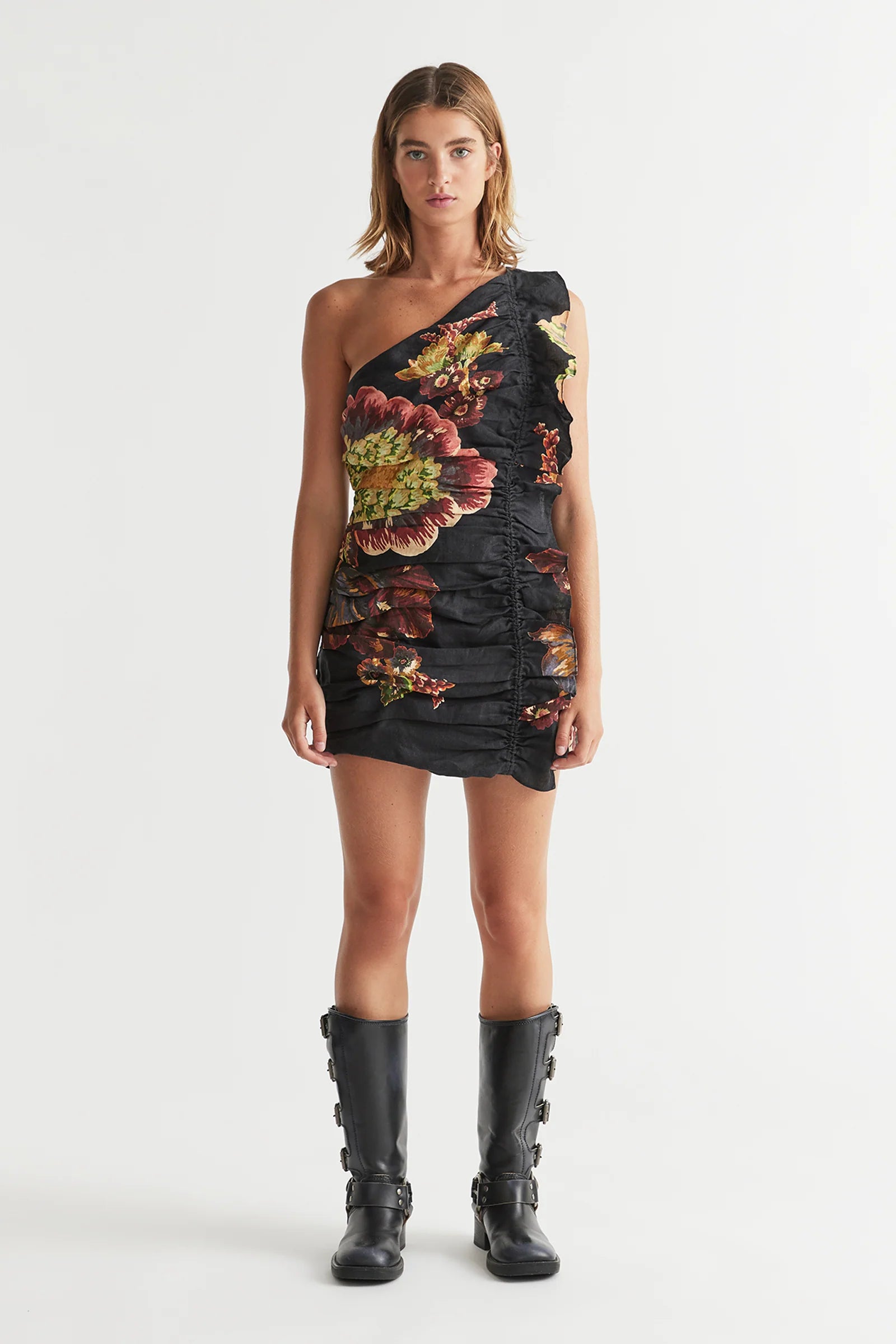 Elegant Clementine One Shoulder Mini Dress - Sexy Party Dress for Women, Perfect for Night Out, Club, Date Night and Special Occasions
