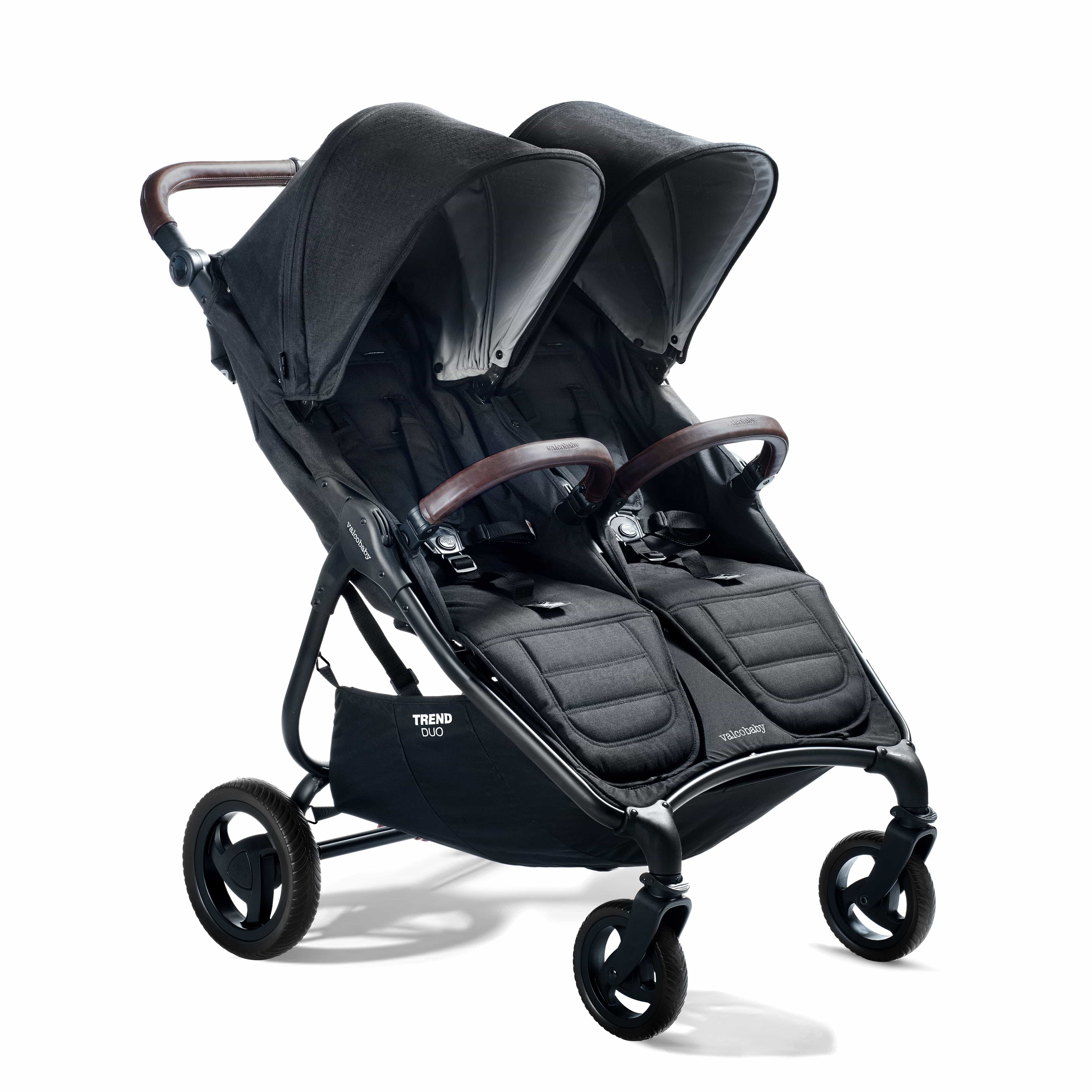 Valco Baby Duo Trend Double Stroller - Lightweight Compact Side by Side Stroller for Twins & Toddlers | Perfect for Shopping, Travel & Outdoor Adventures