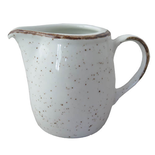 Continental Rustics 3 Oz White Ceramic Jug - Set of 12 for Home Decor, Kitchen Storage & Wedding Favors - Perfect for Honey, Syrup, Spices and Party Favors