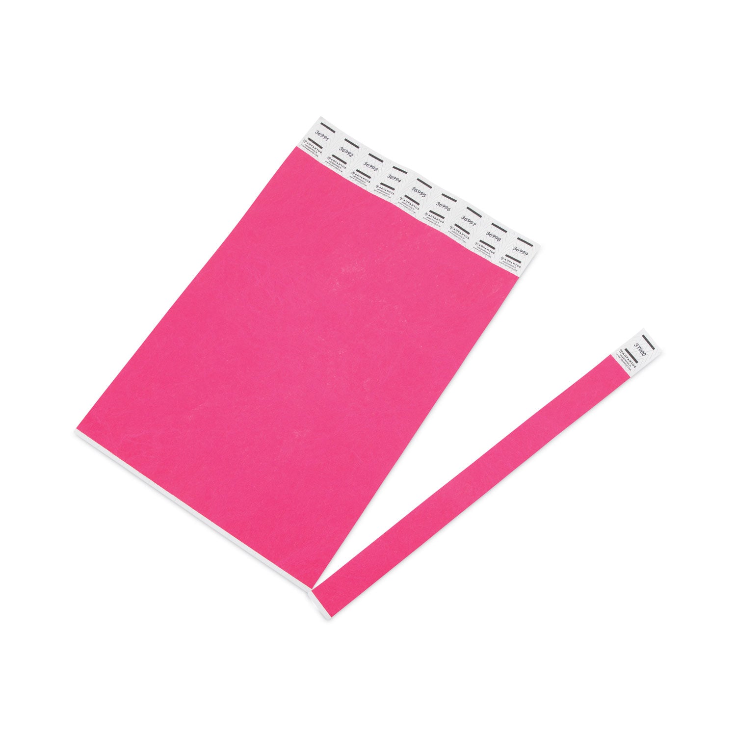 Advantus Sequentially Numbered Neon Pink Crowd Control Wristbands - 9.75 x 0.75 Inches, Pack of 500 | Perfect for Events, Concerts, Festivals and VIP Access Management