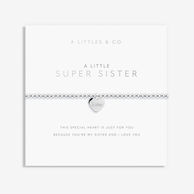 Super Sister Charm Bracelet - Cute & Stylish Jewelry for Women & Girls - Perfect Gift for Birthdays, Friendship & Everyday Wear